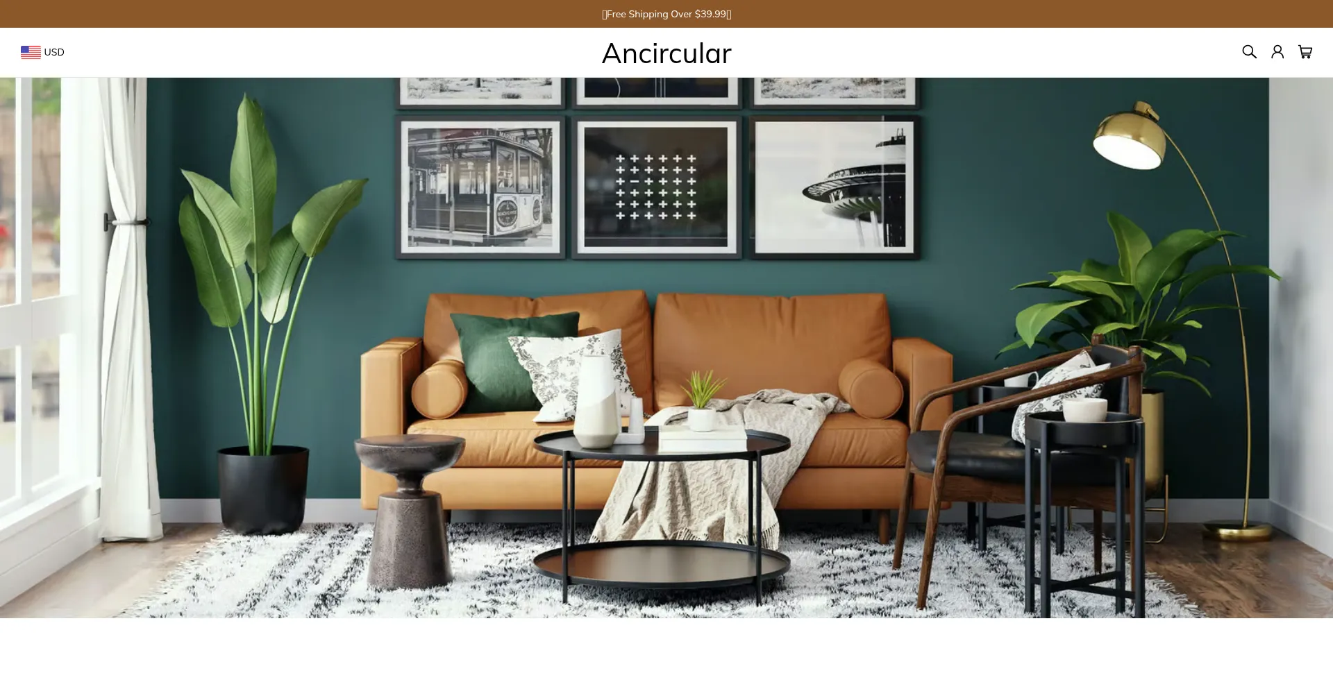 Website screenshot of Ancircular.com