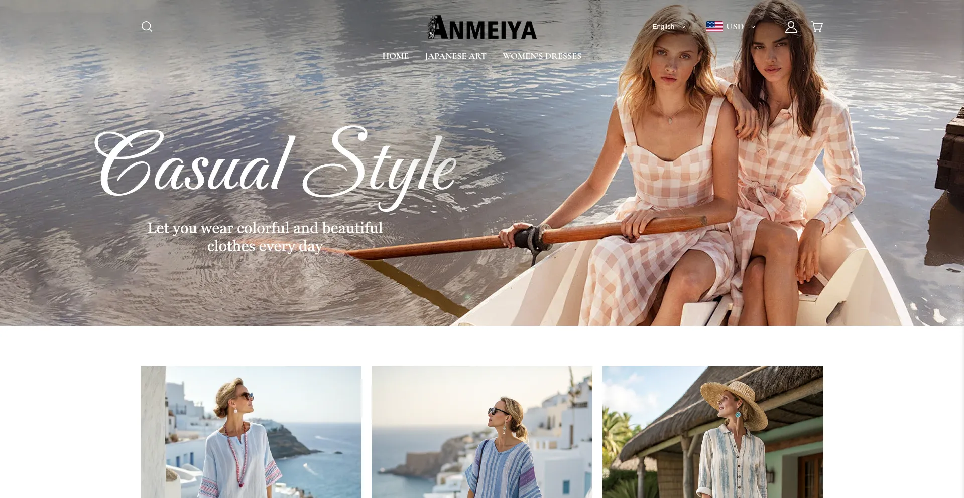 Website screenshot of Anmeiya.com