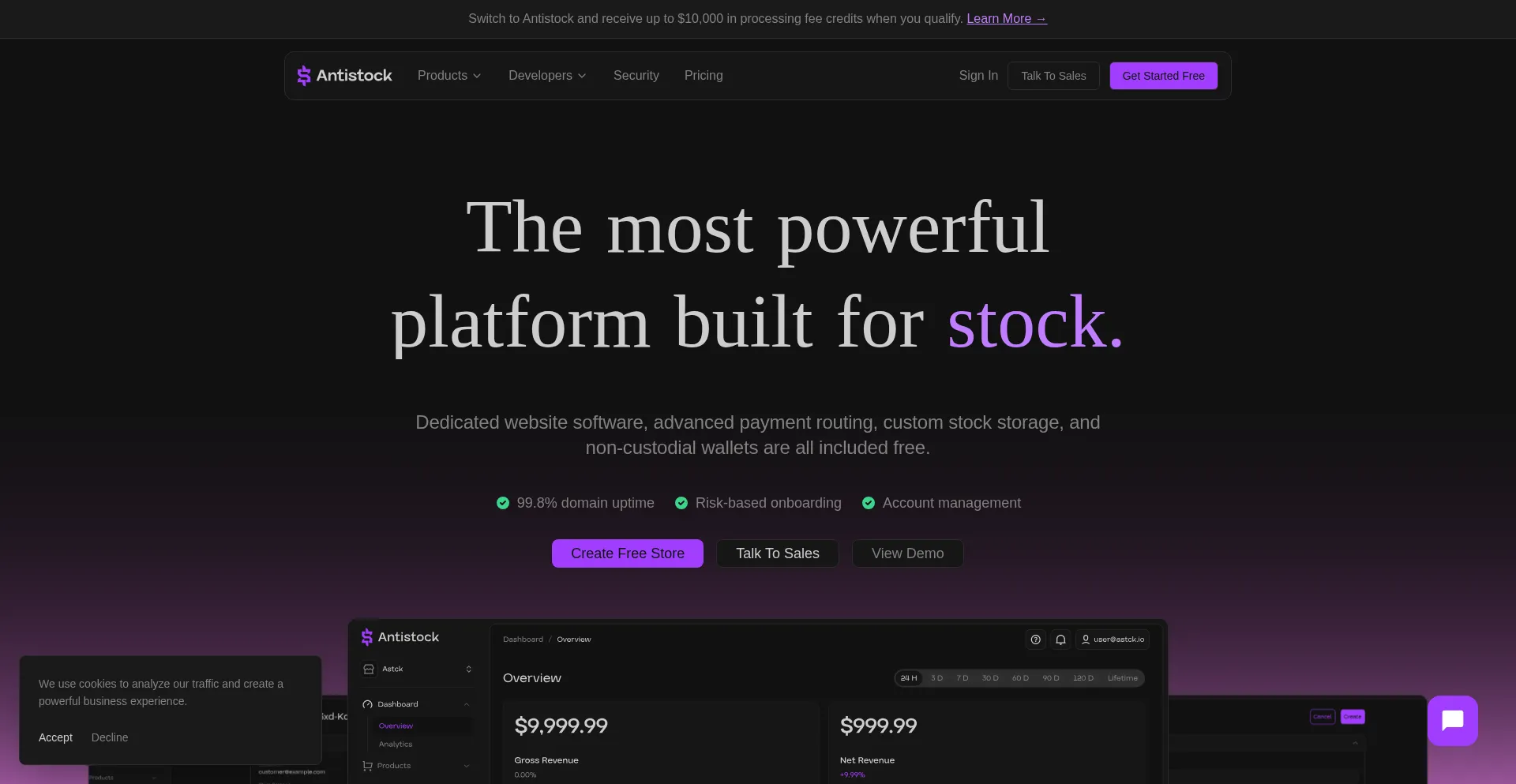 Antistock.io