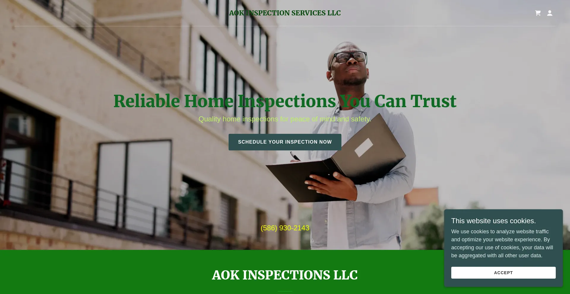 Ist Aokinspectionservice.com sicher und vertrauenswürdig?