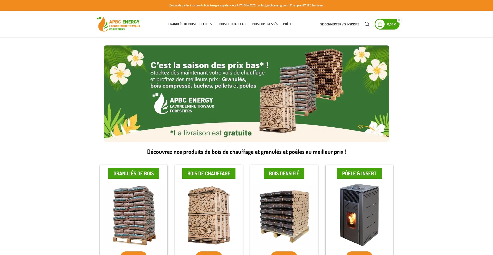 Website screenshot of Apbcenergy.com