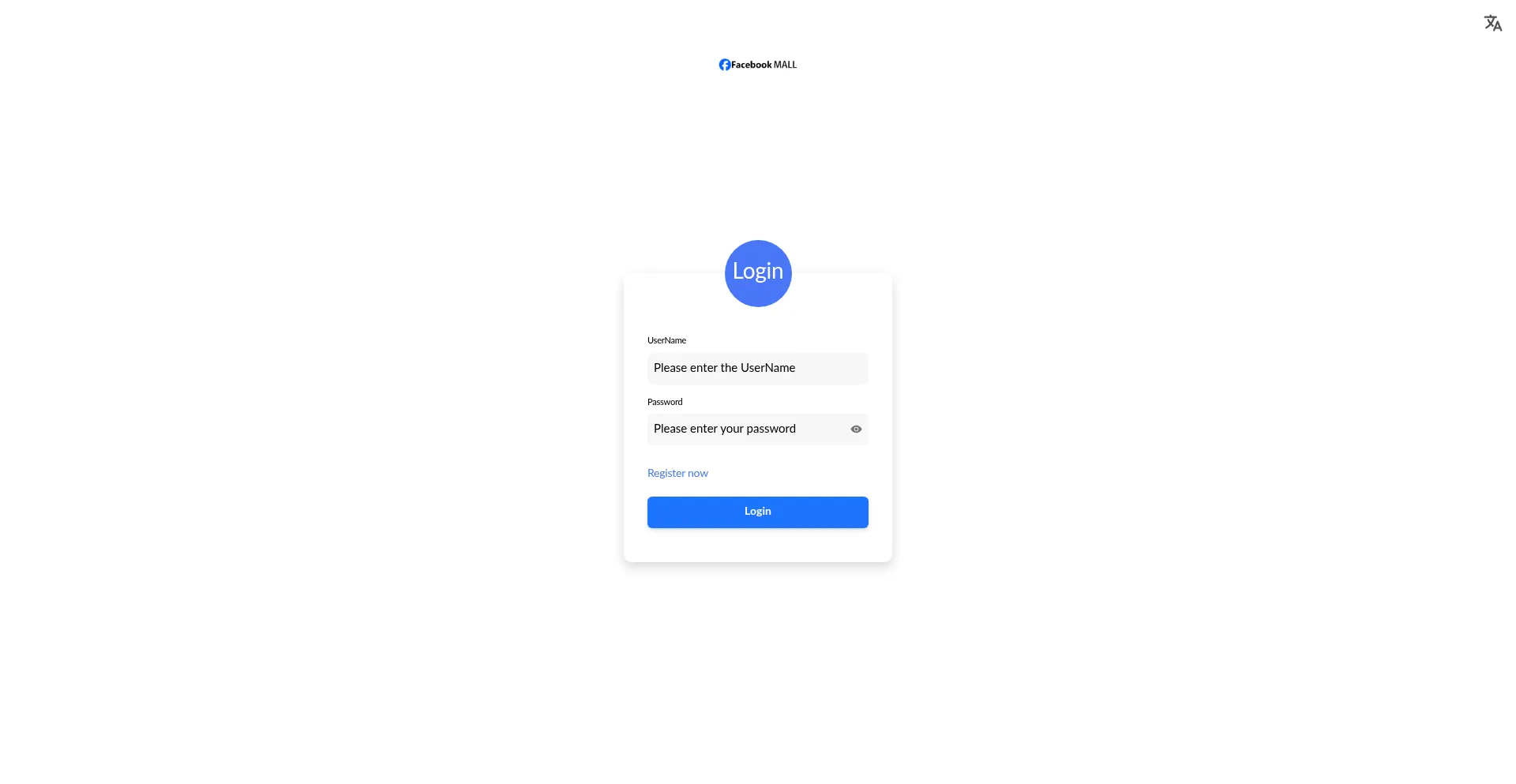 Website screenshot of App.fbmalllinkquick.com