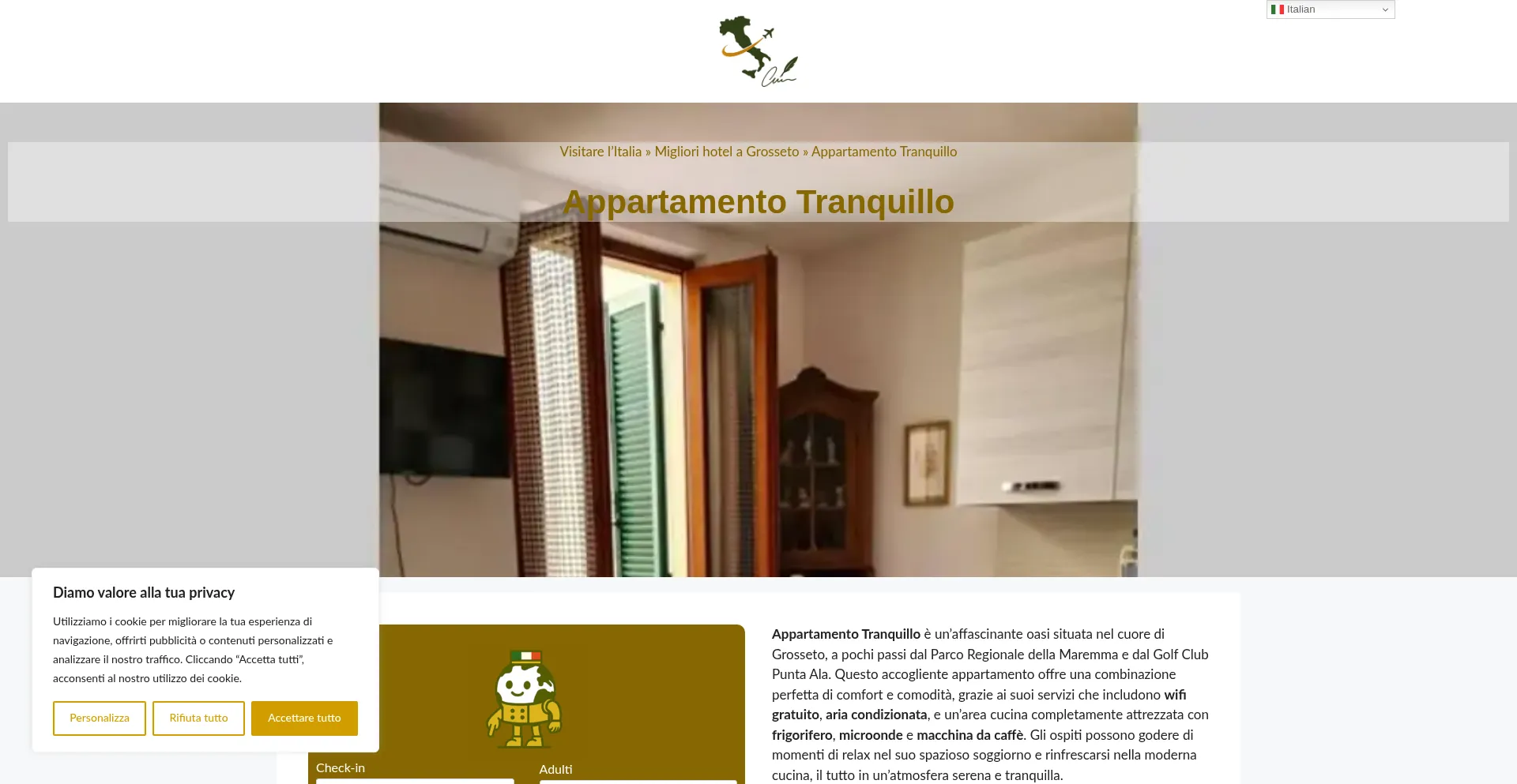 Ist Appartamento-tranquillo.dreaminginrome.com sicher und vertrauenswürdig?