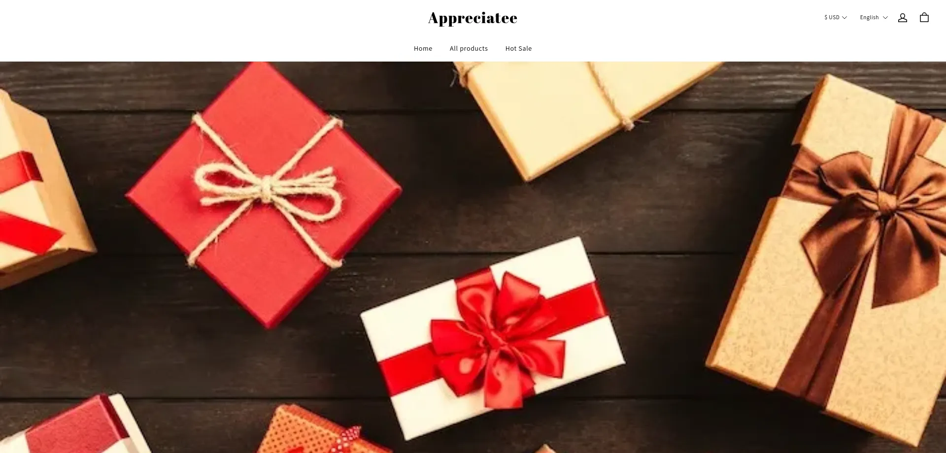 Website screenshot of Appreciatee.online