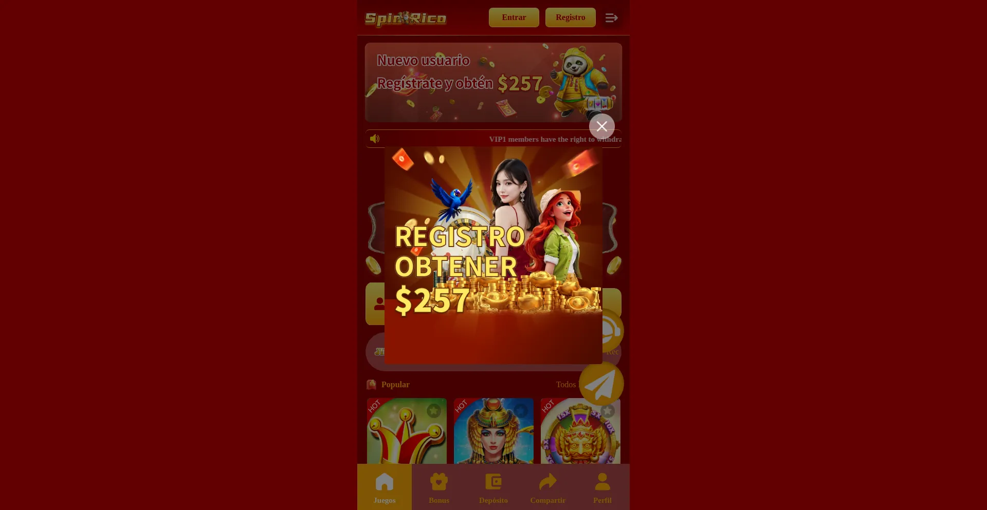 Website screenshot of Apuestavip.vip