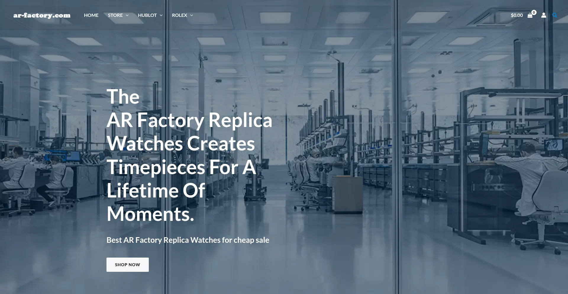 Website screenshot of Ar-factory.com