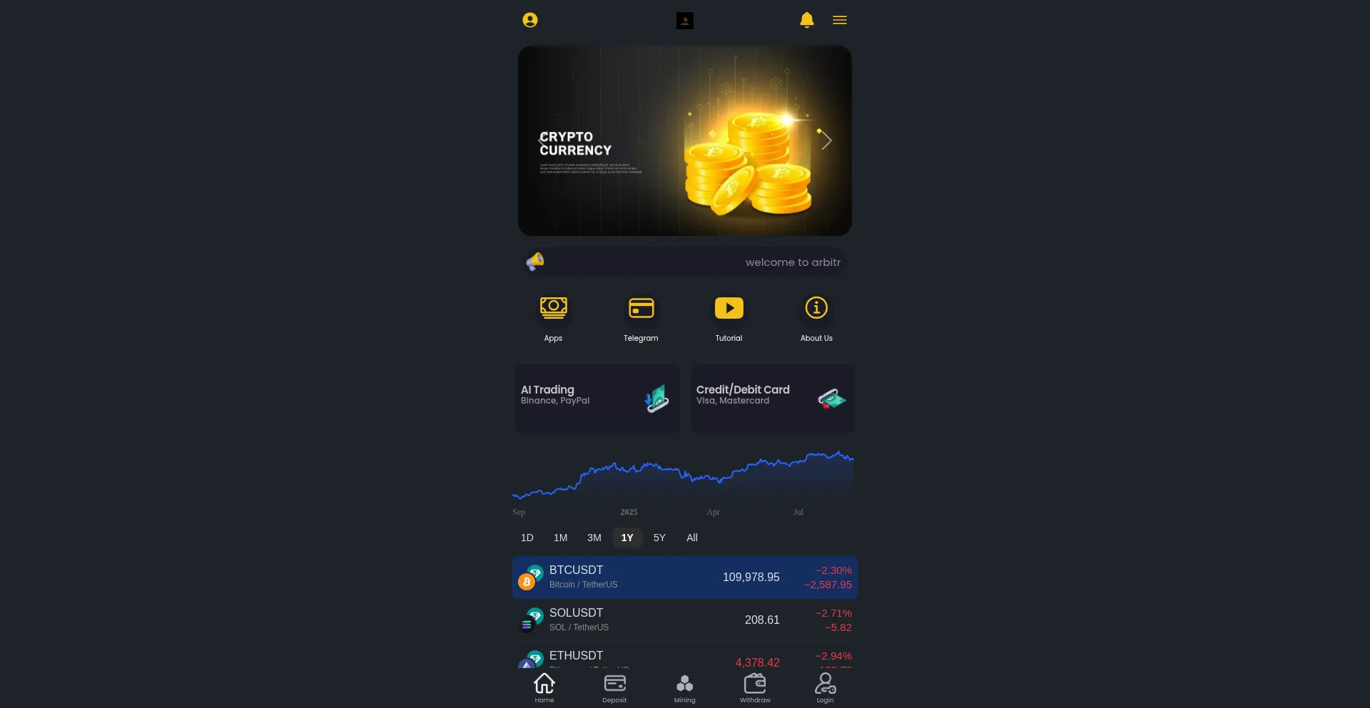 Website screenshot of Arbitragenius.com