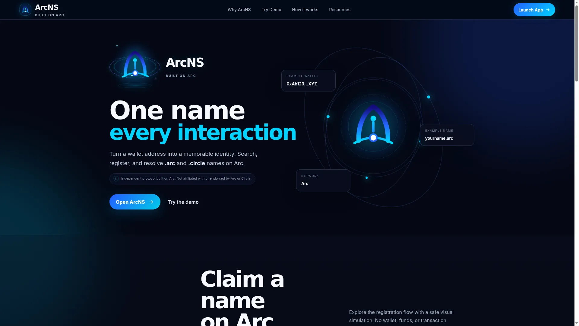 Arcname.services