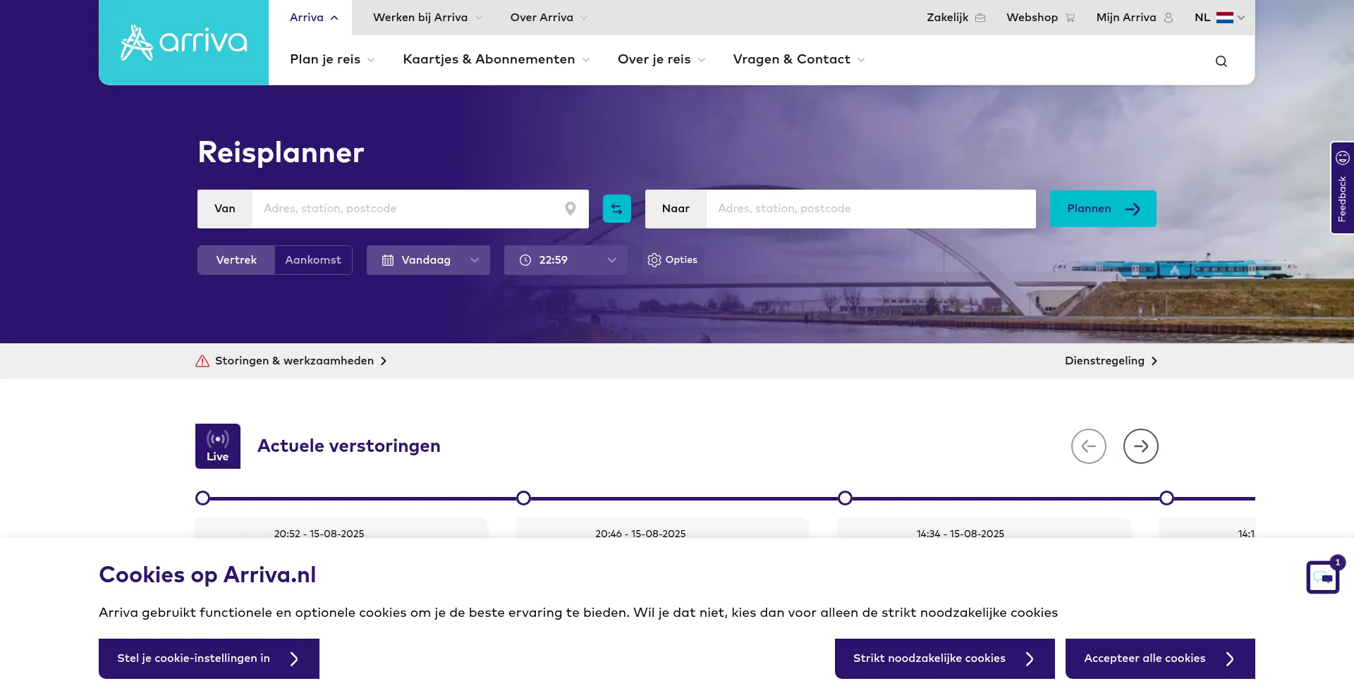 Arriva.nl Screenshot