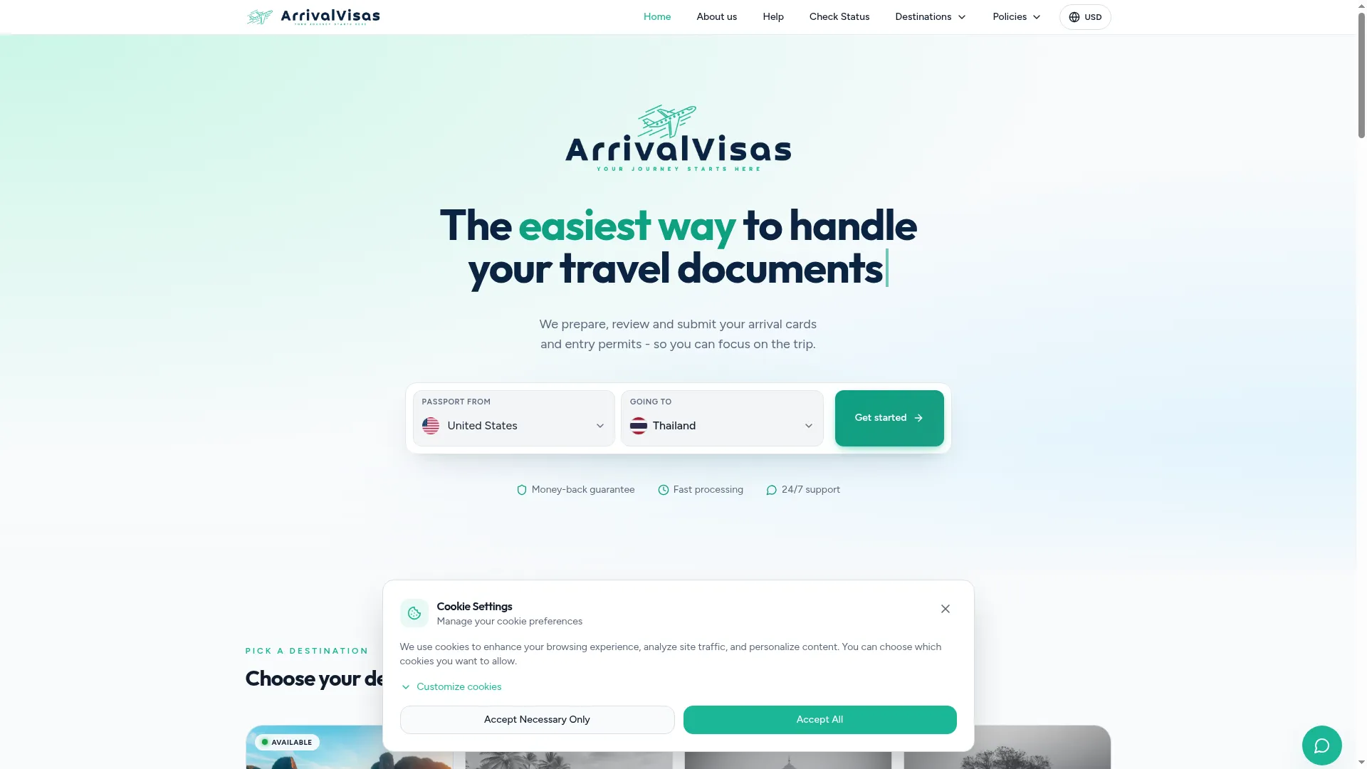 Arrivalvisas.com