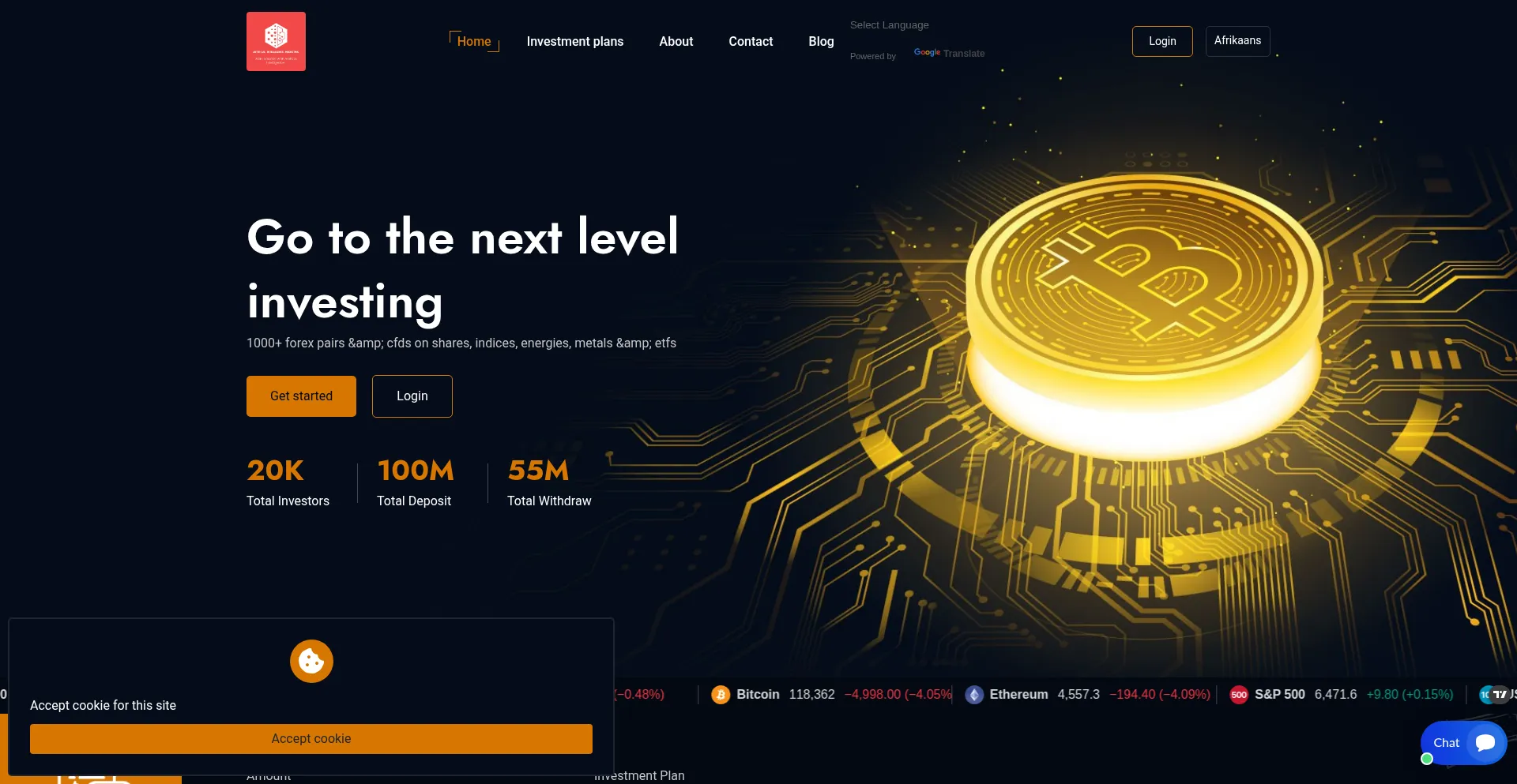 Website screenshot of Artificialintelligencemarketing.live