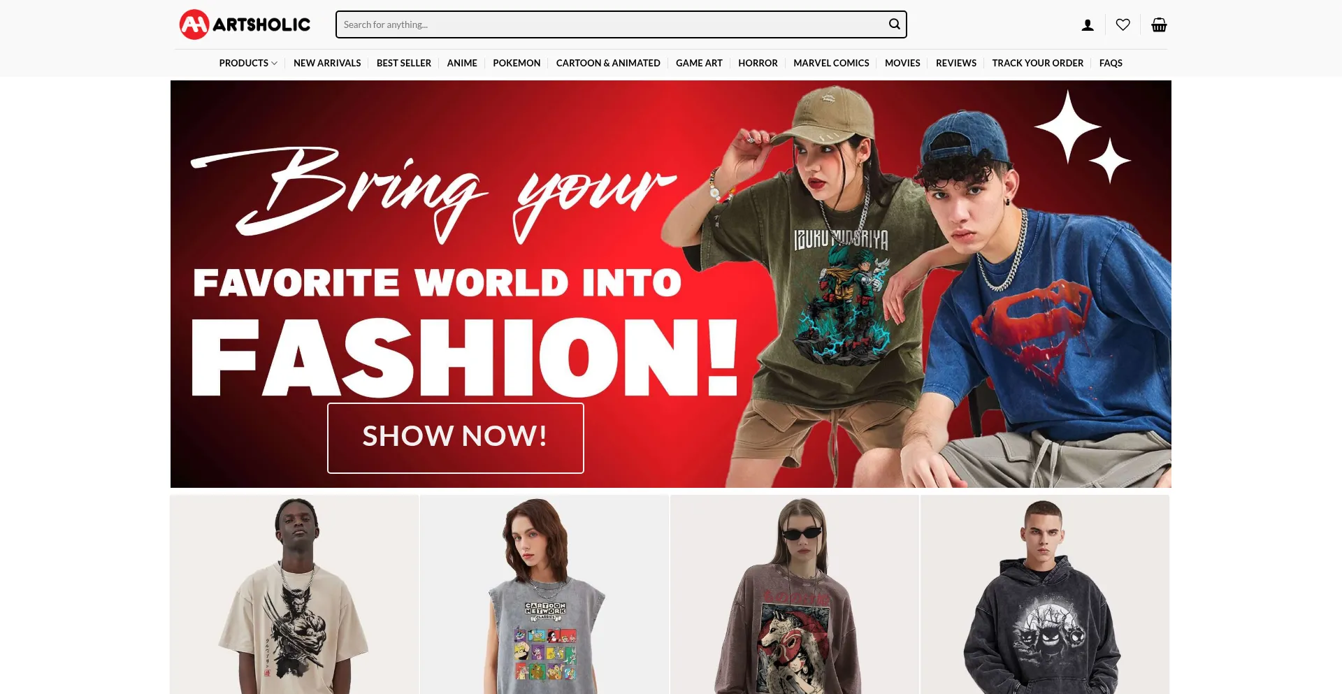 Artsholic.com Screenshot
