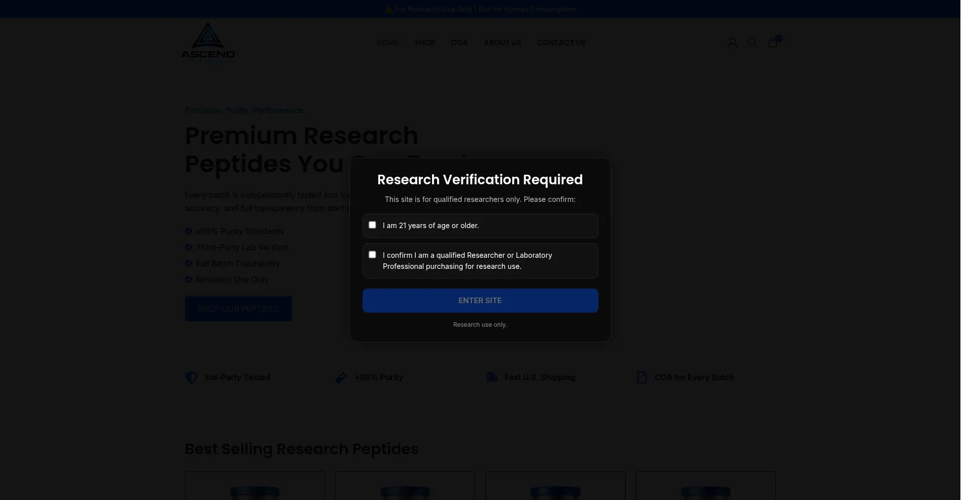 Ascendpeptidelabs.com