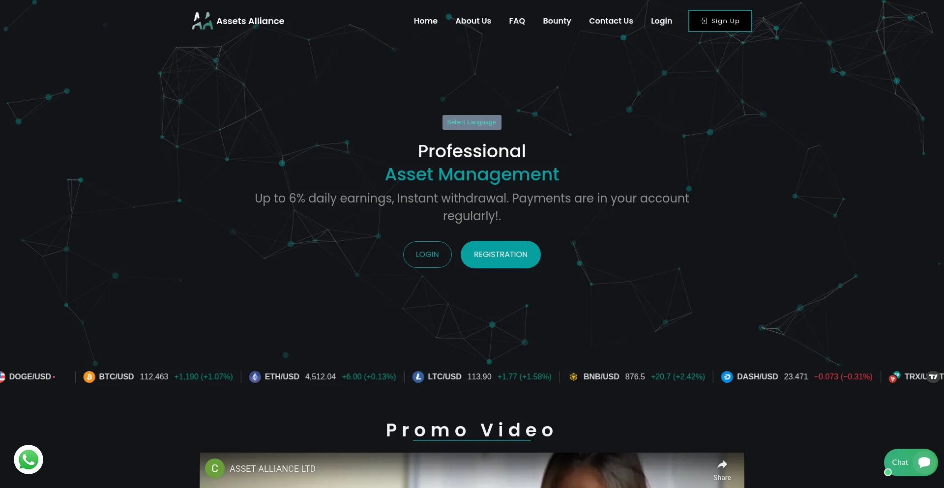 Website screenshot of Assets-alliance.ltd