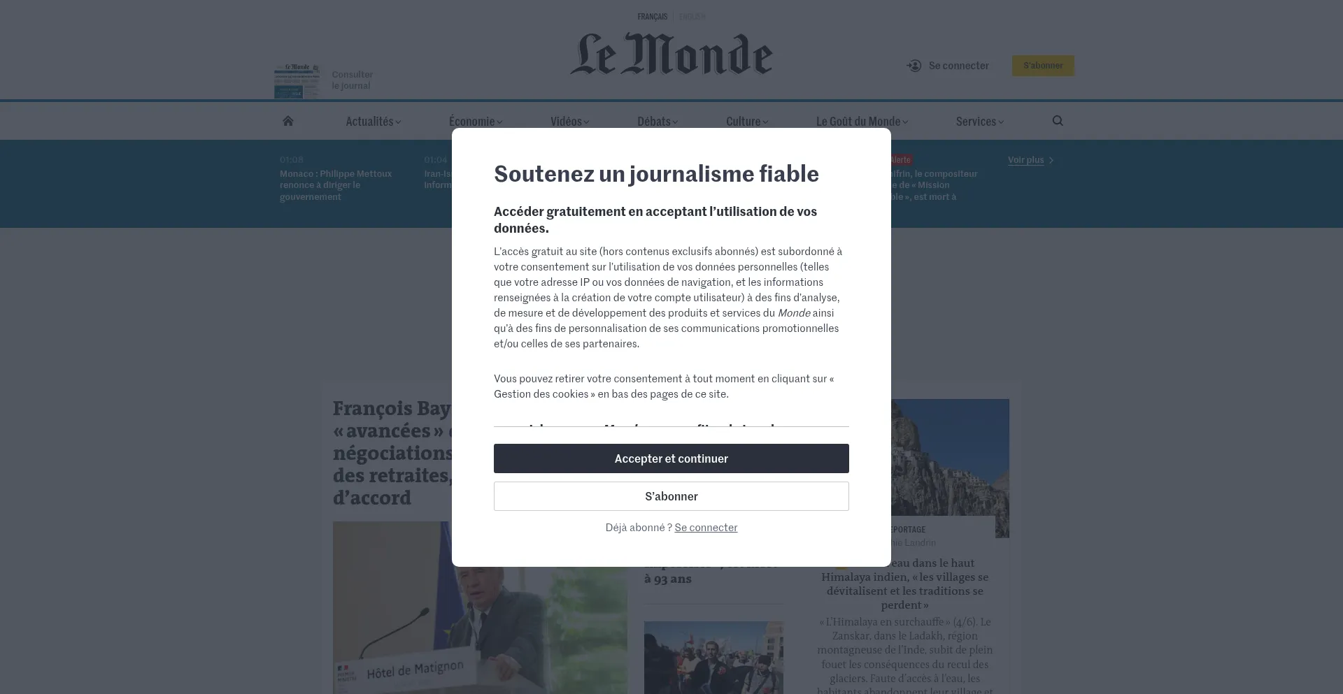 Website screenshot of Assistance-tracking.info