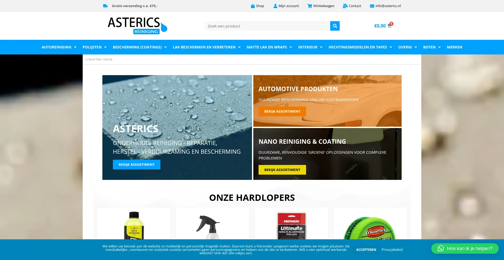 Asterics.nl Screenshot