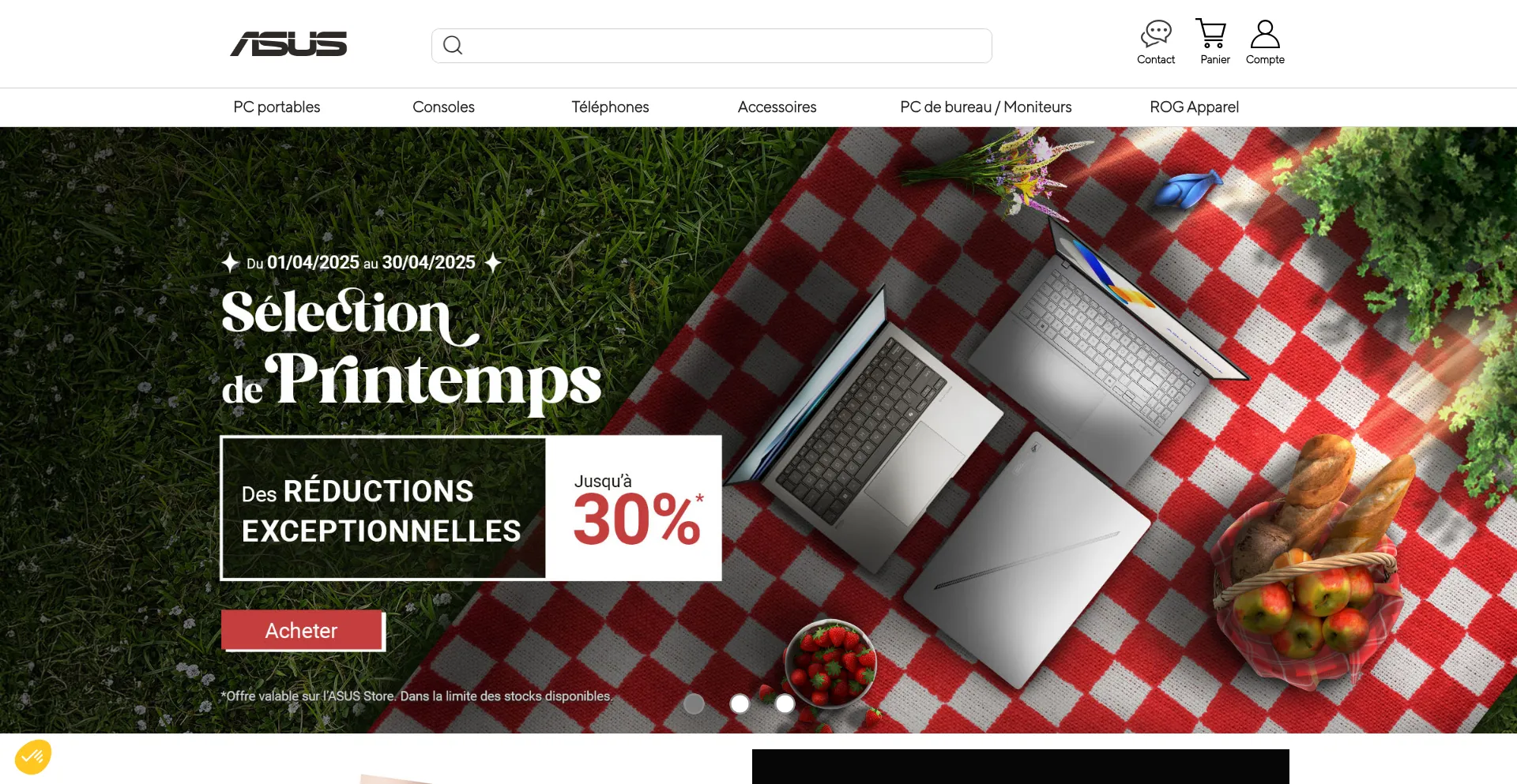 Website screenshot of Asus-shop.com