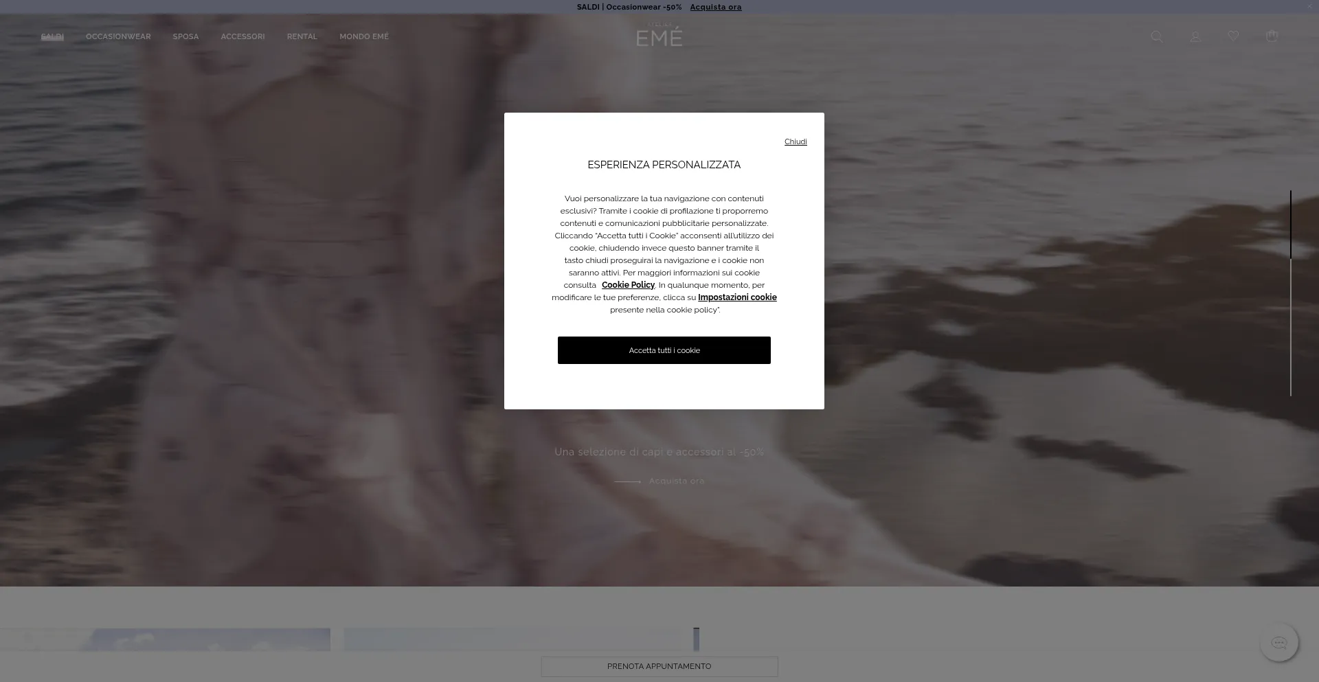 Website screenshot of Atelier-eme.com