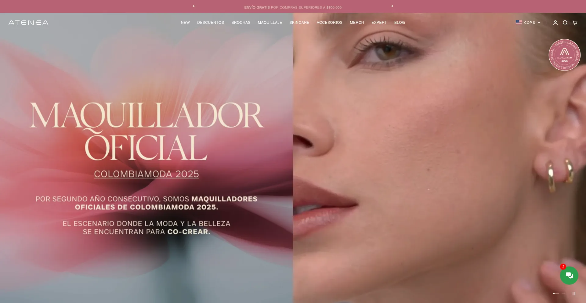 Website screenshot of Ateneaprofesional.com