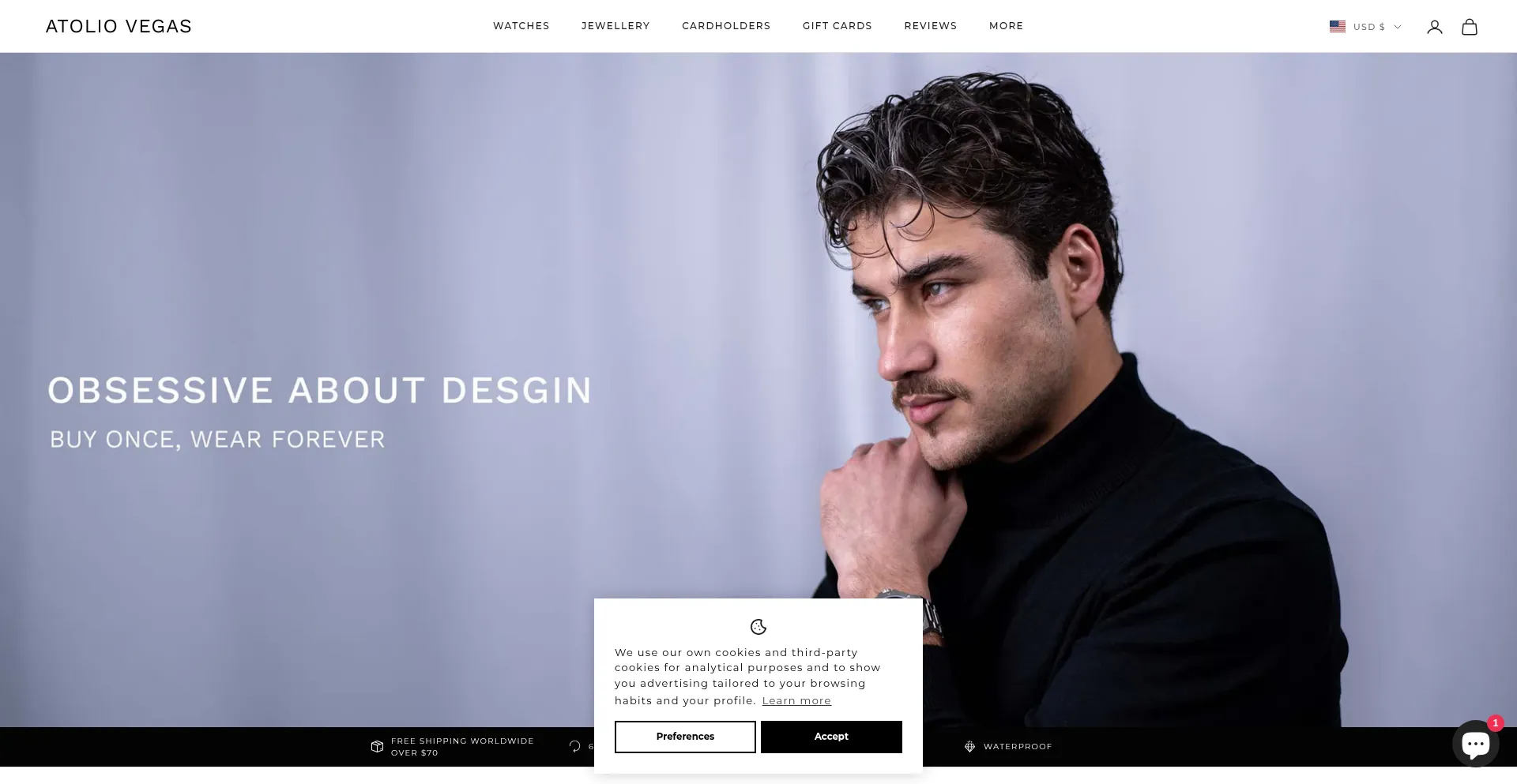 Website screenshot of Atoliovegas.com