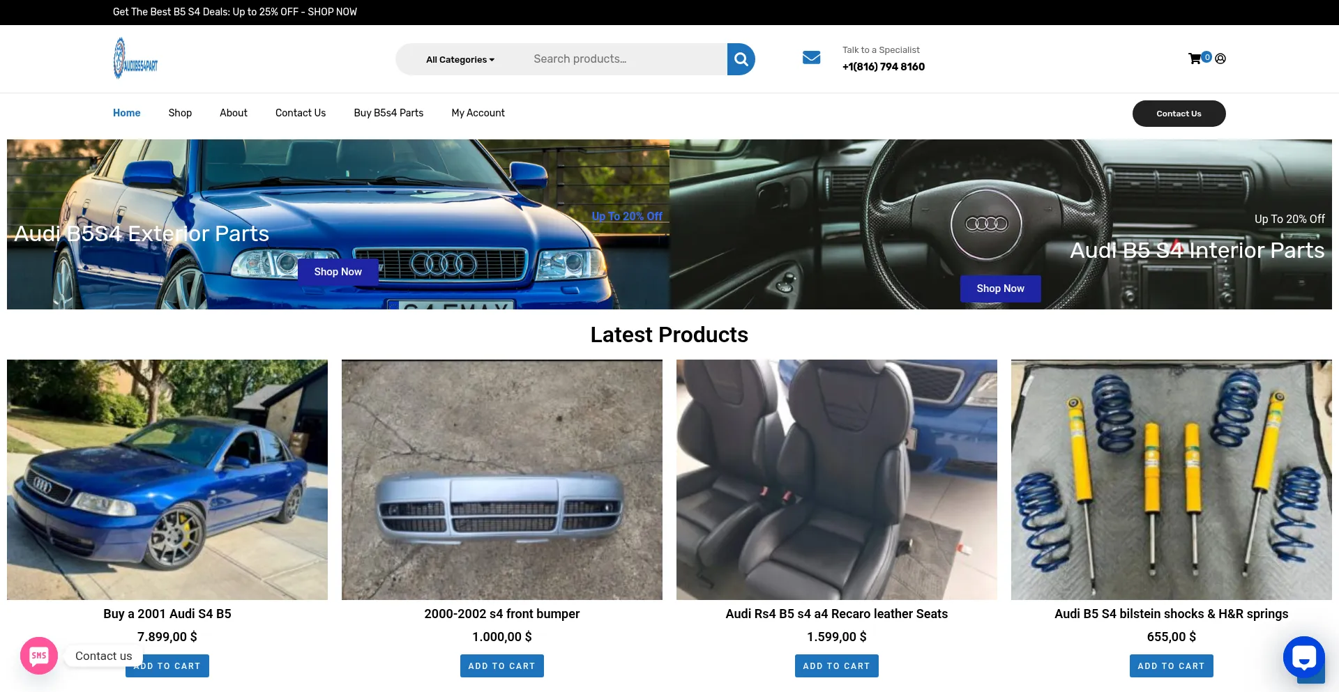 Audib5s4partshop.com