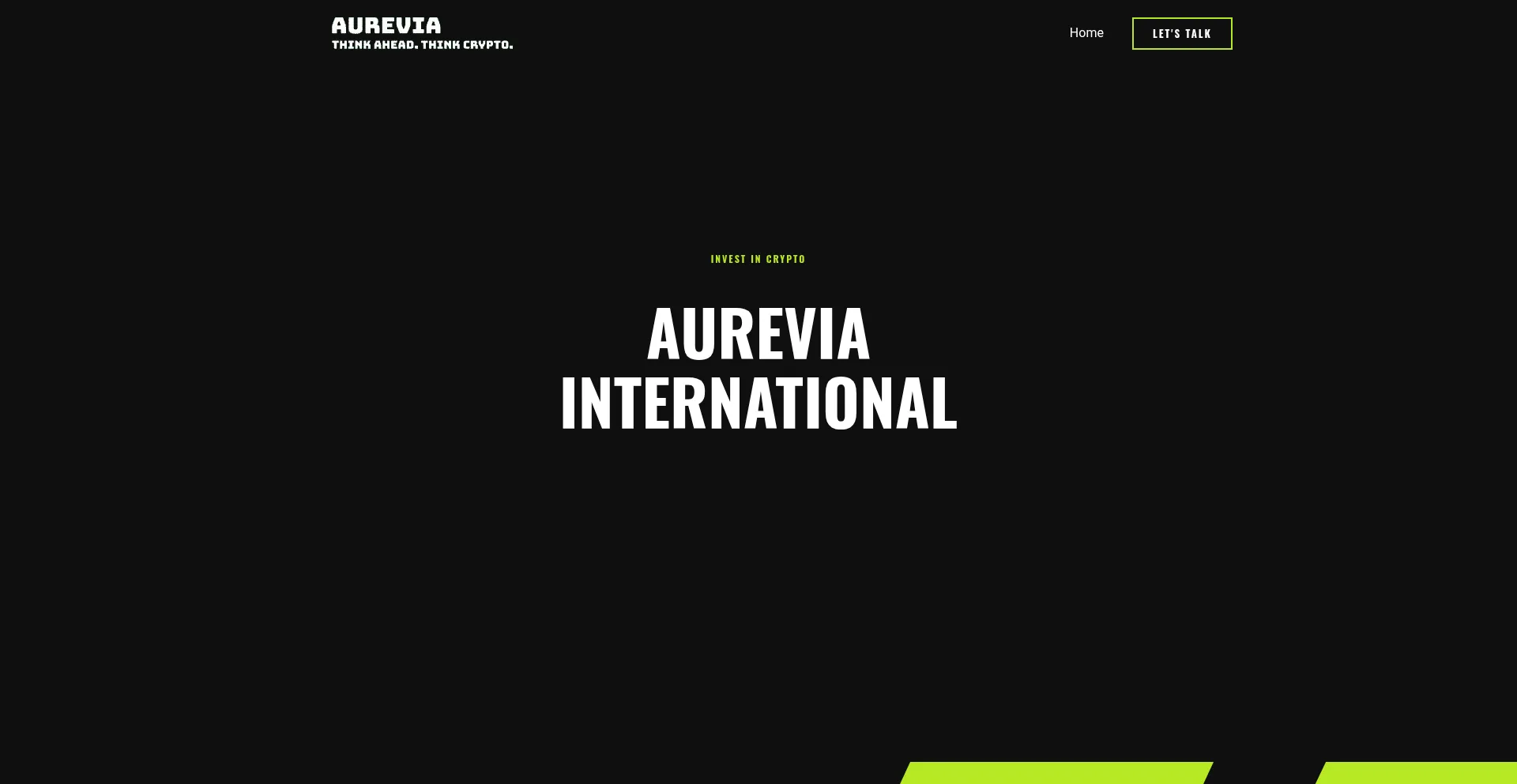Website screenshot of Aureviainternational.com