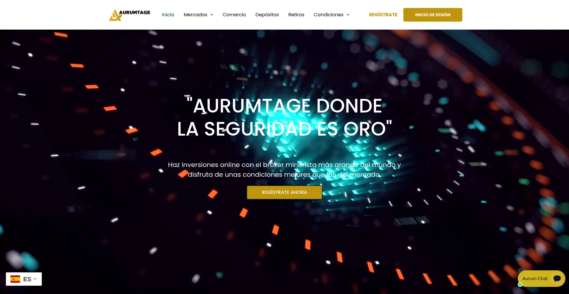 Website screenshot of Aurumtage.com