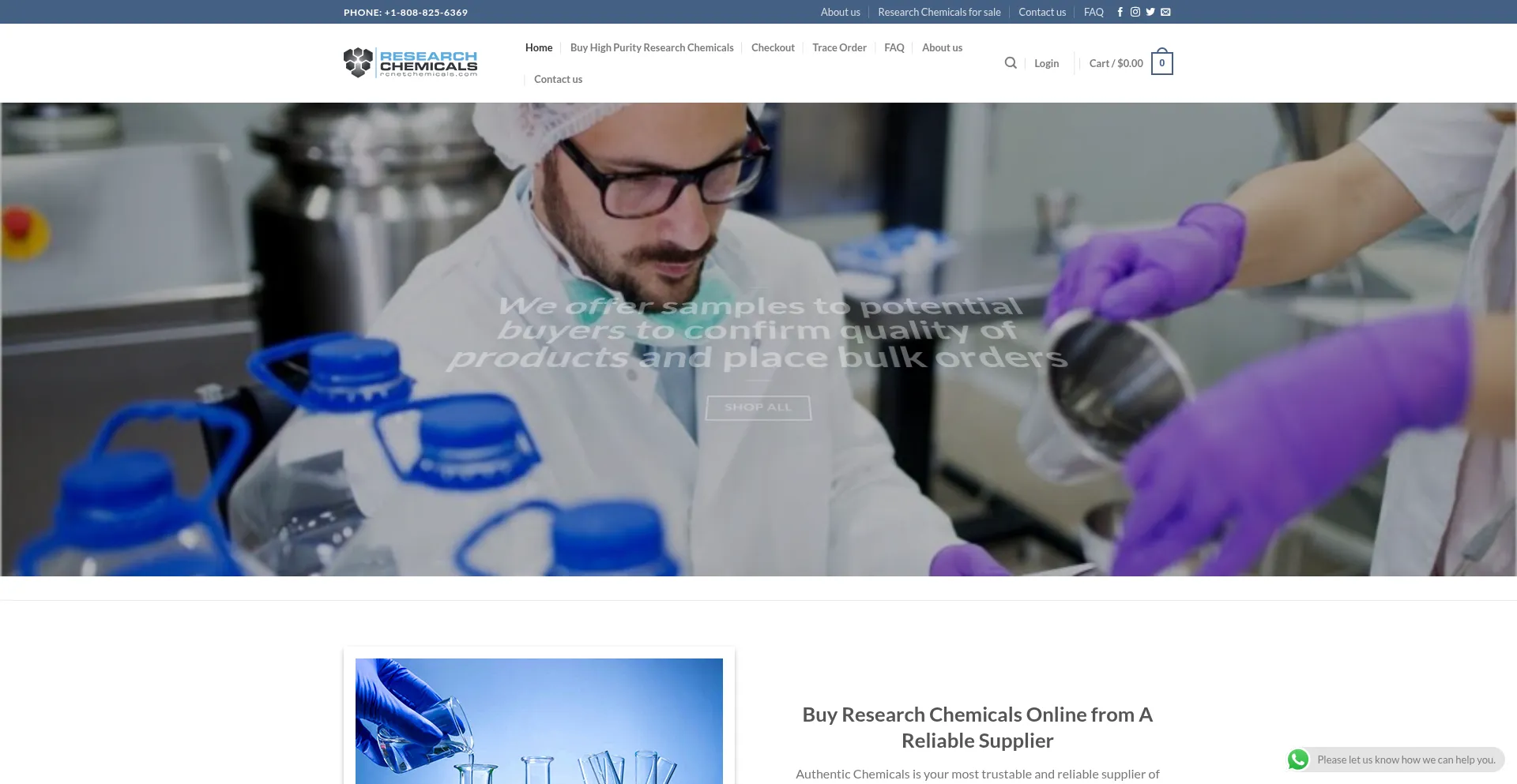 Ist Authenticchemicals.com sicher und vertrauenswürdig?