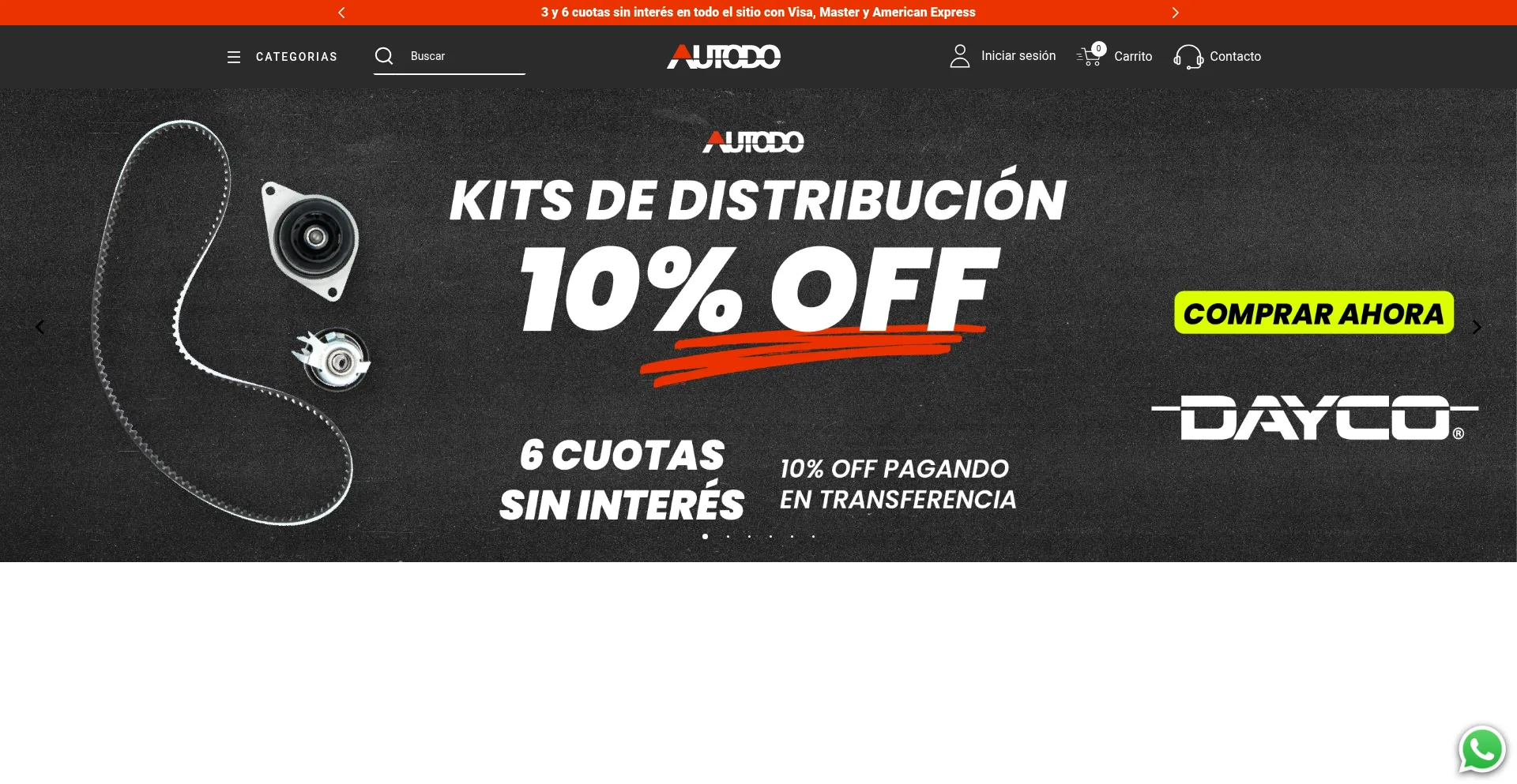 Website screenshot of Autodo.com.ar
