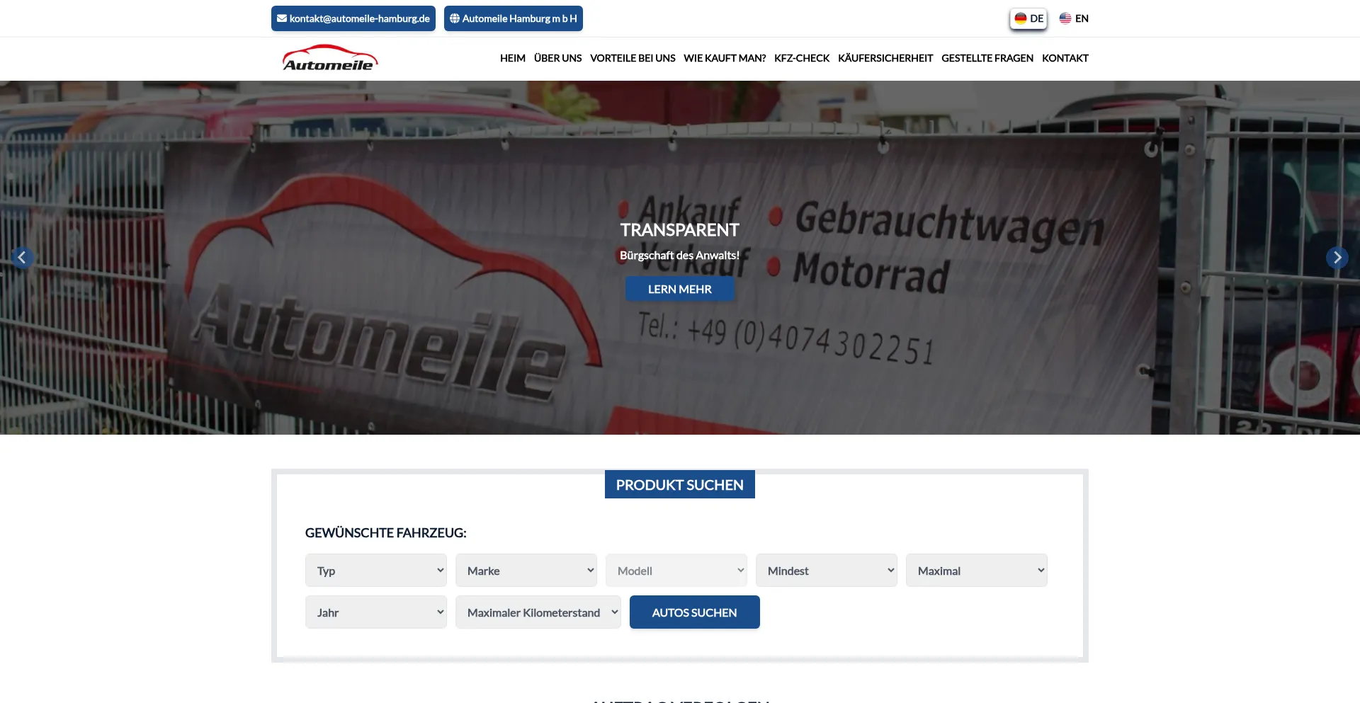 Ist Automeile-hamburg.de sicher und vertrauenswürdig?