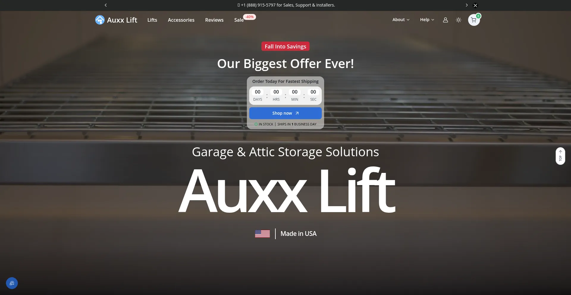 Auxx-lift.com Screenshot