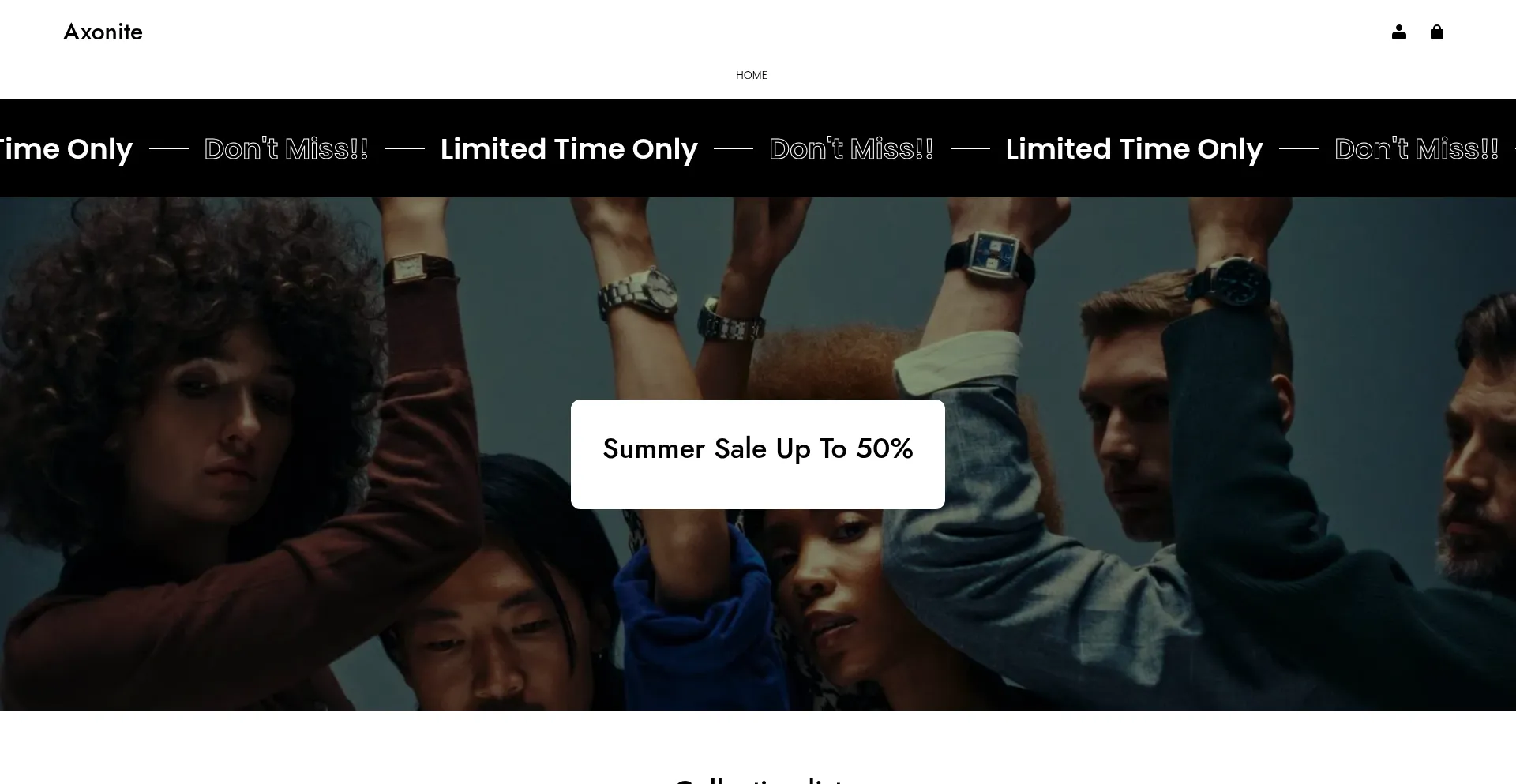 Website screenshot of Axonite.shop