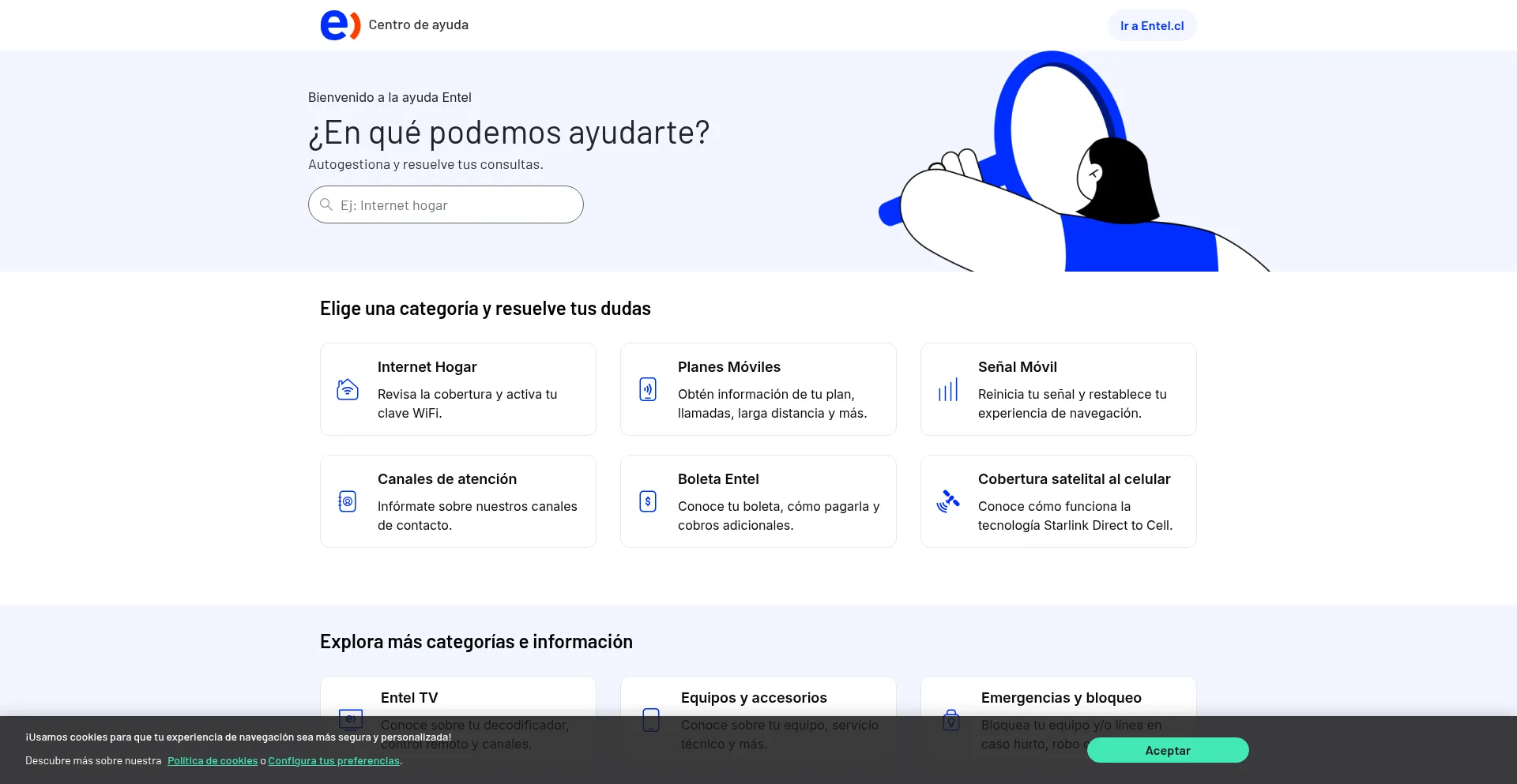 Ayuda.entel.cl Screenshot