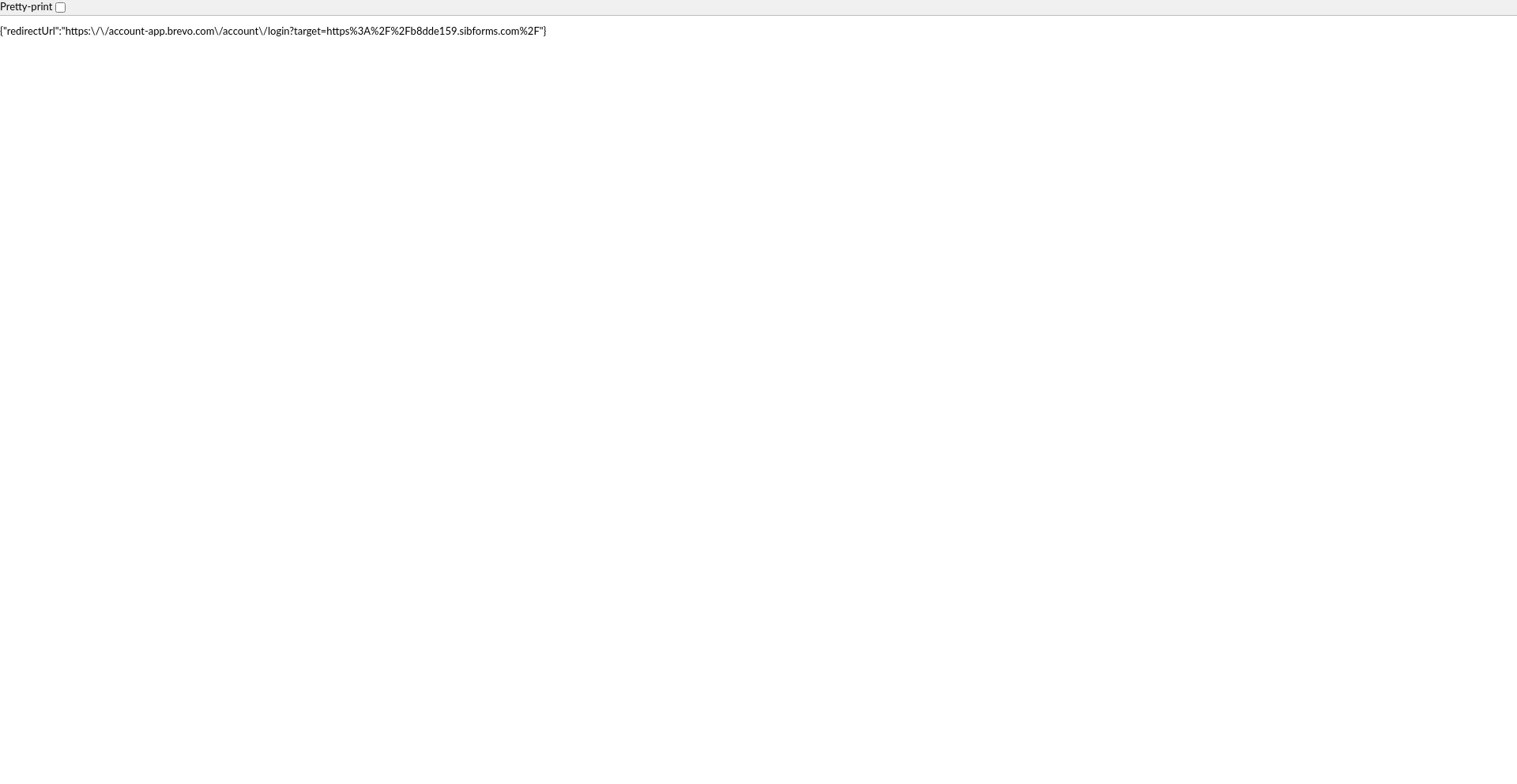 Website screenshot of B8dde159.sibforms.com