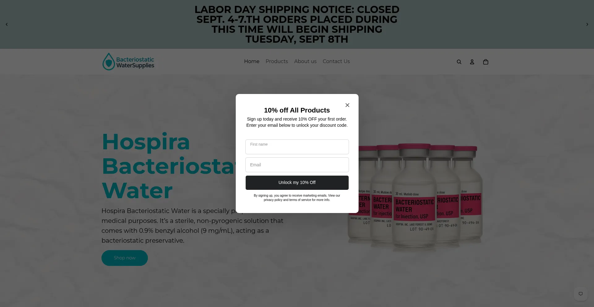 Bacteriostaticwatersupplies.com