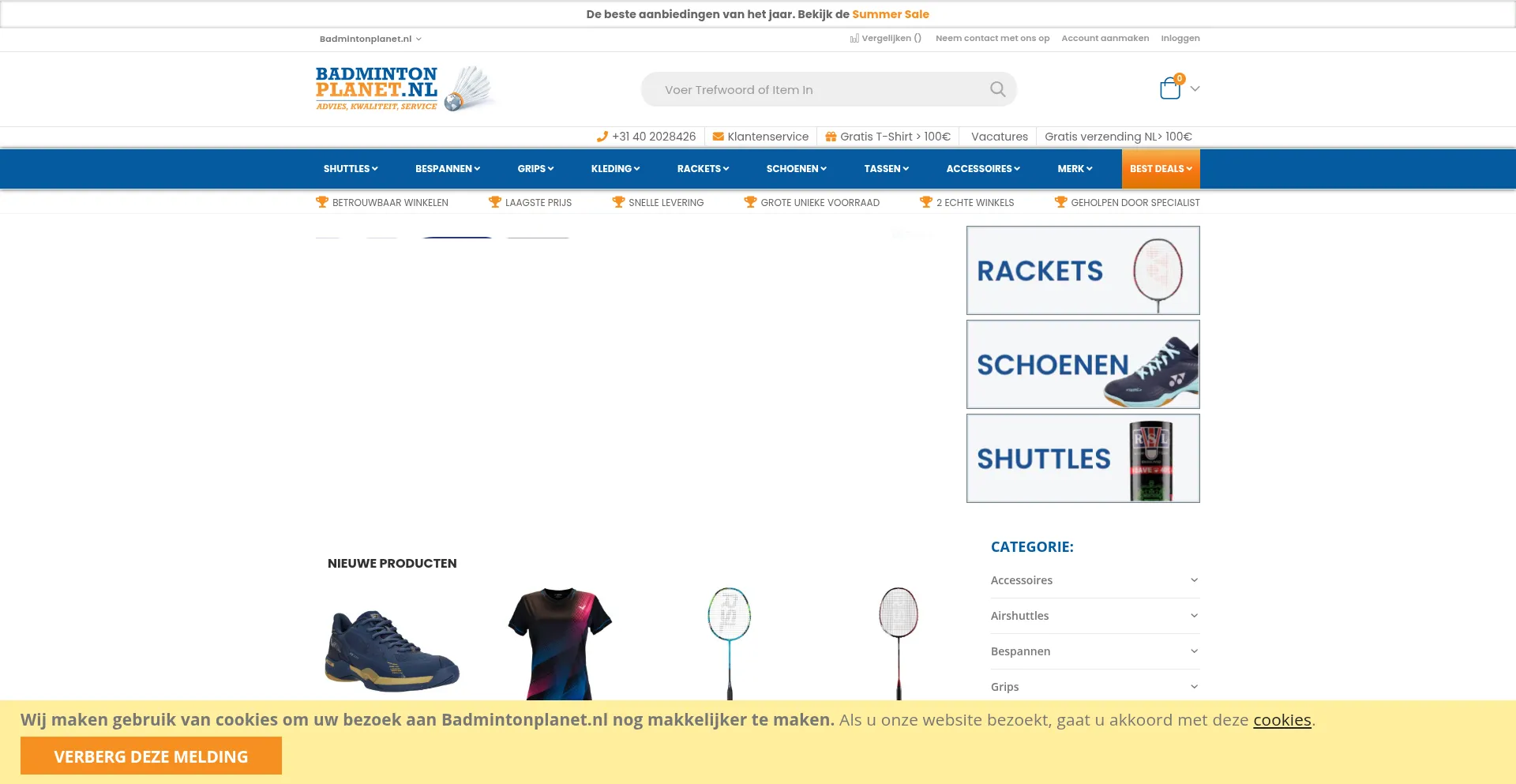 Ist Badmintonplanet.nl sicher und vertrauenswürdig?