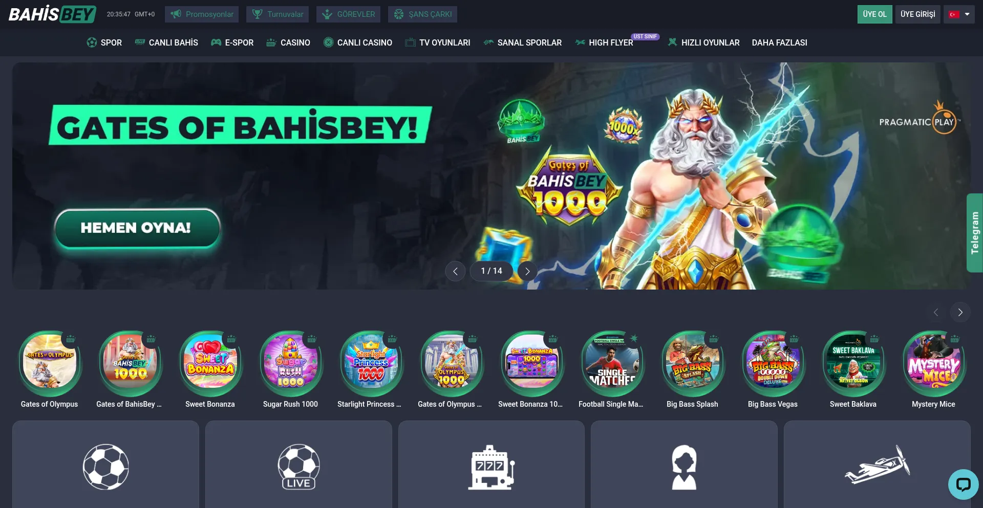 Website screenshot of Bahisbey11912.com