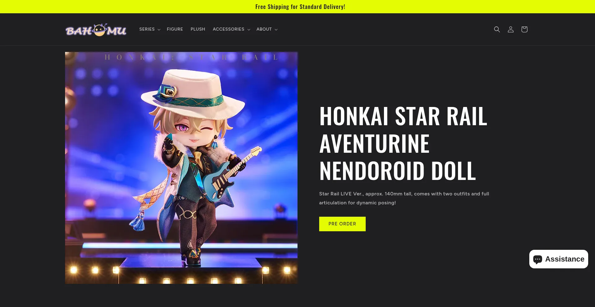 Website screenshot of Bahomu.com