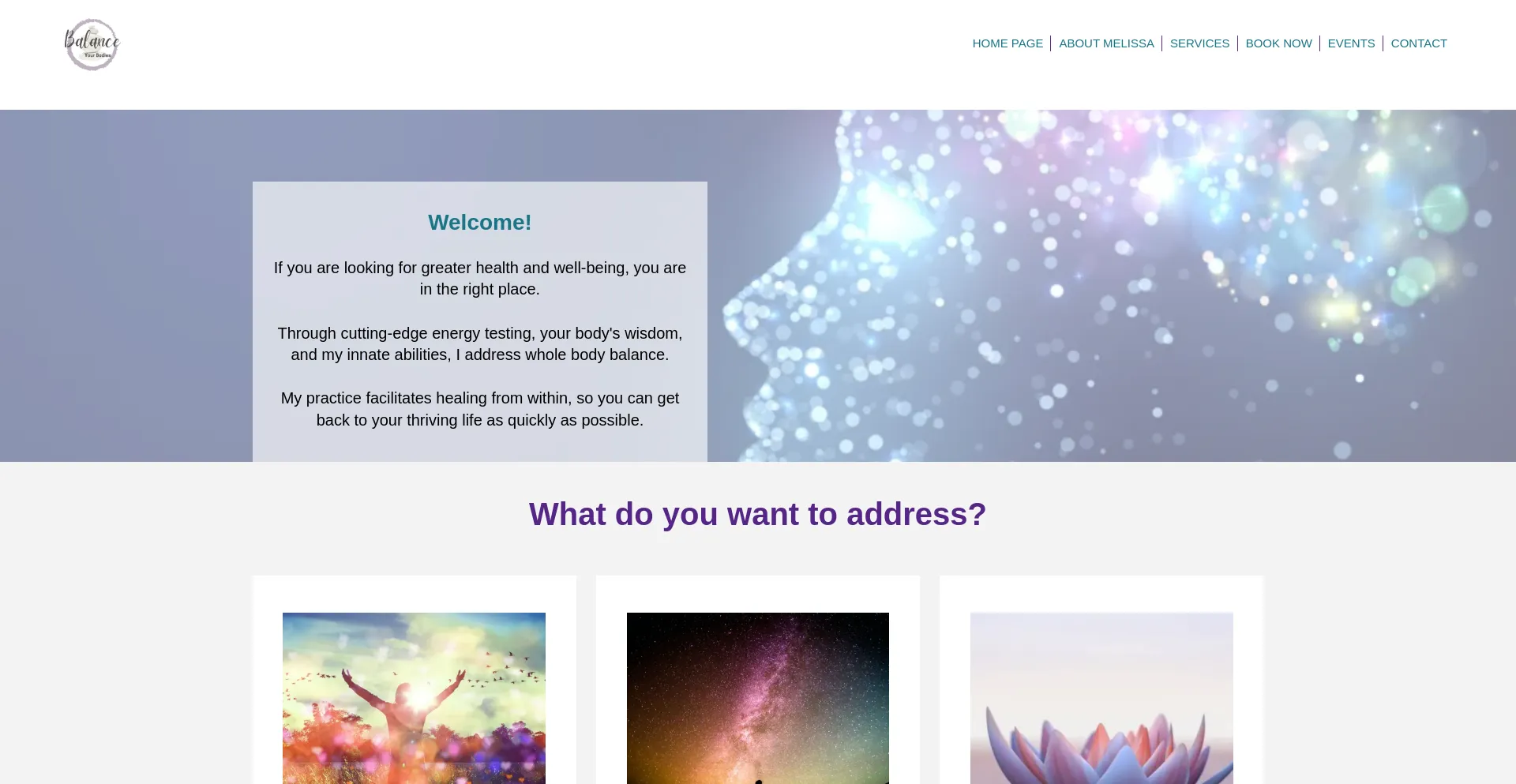 Website screenshot of Balanceyourbodies.com