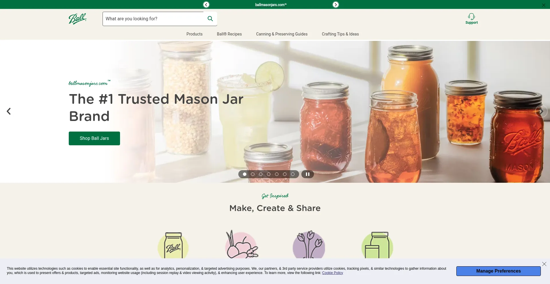 Ballmasonjars.com