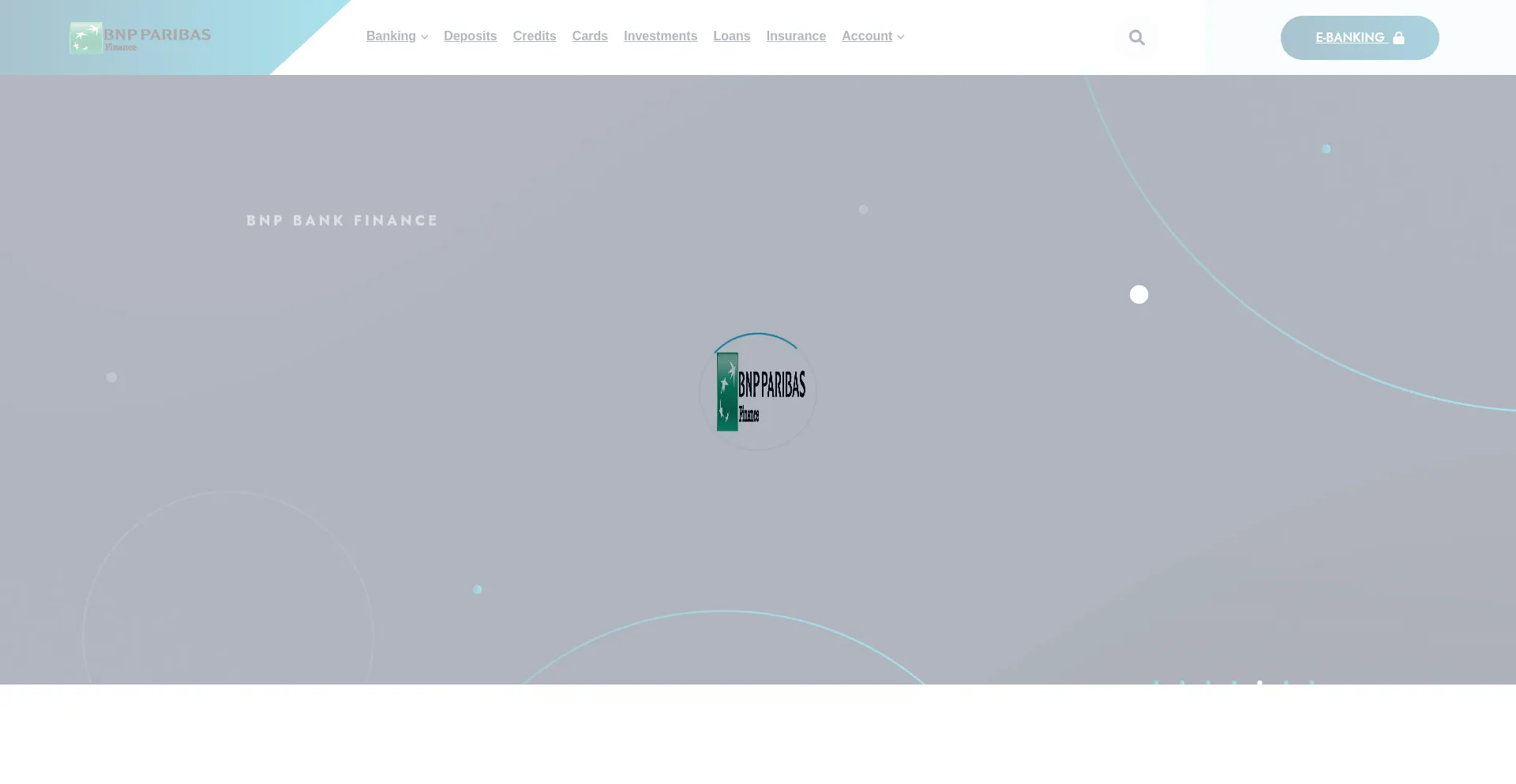 Website screenshot of Bank.bnppmbk.com