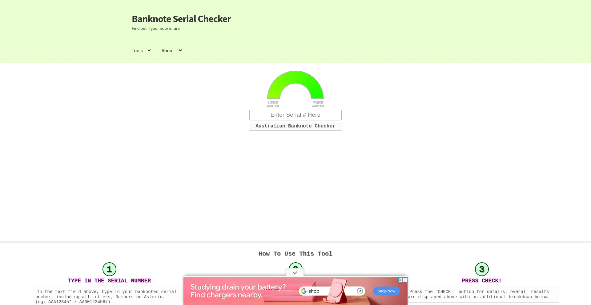 Ist Banknoteserialchecker.com sicher und vertrauenswürdig?