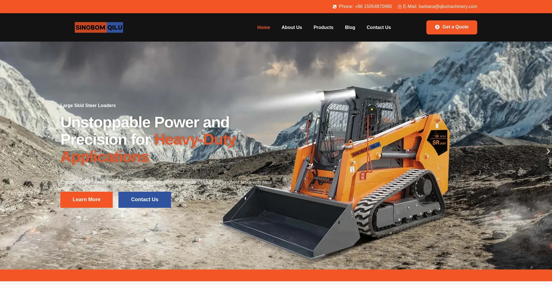Website screenshot of Baolumachinery.com