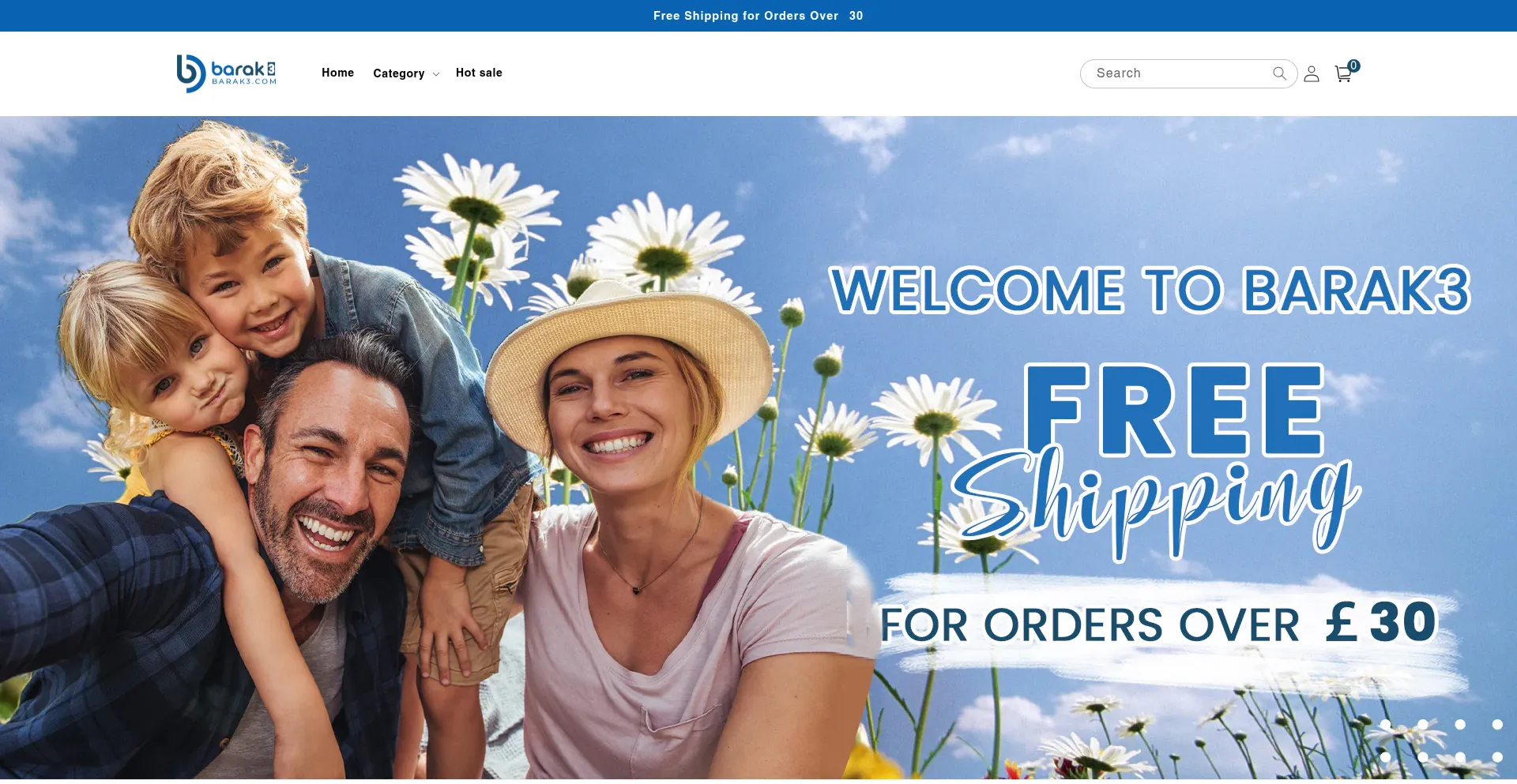 Website screenshot of Barak3.com
