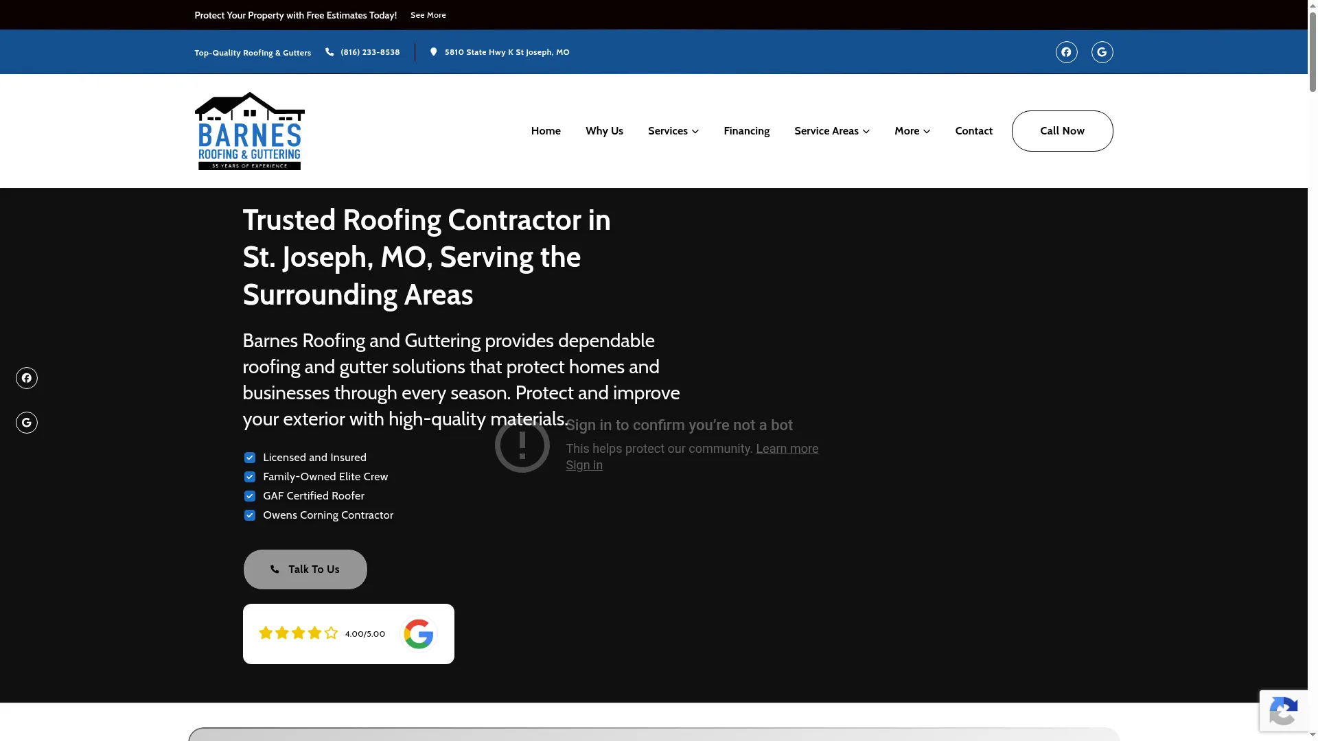 Barnesroofingandguttering.com
