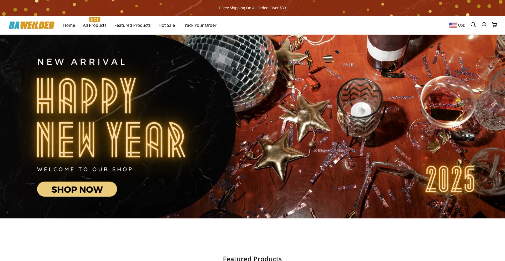 Website screenshot of Baweilder.com