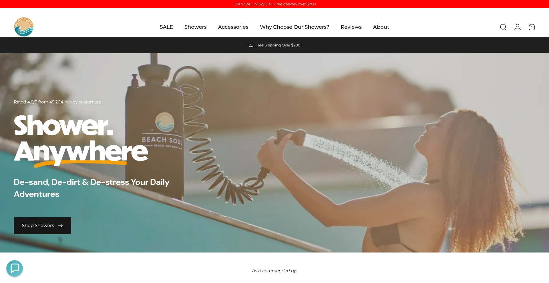 Website screenshot of Beachsoul.com.au