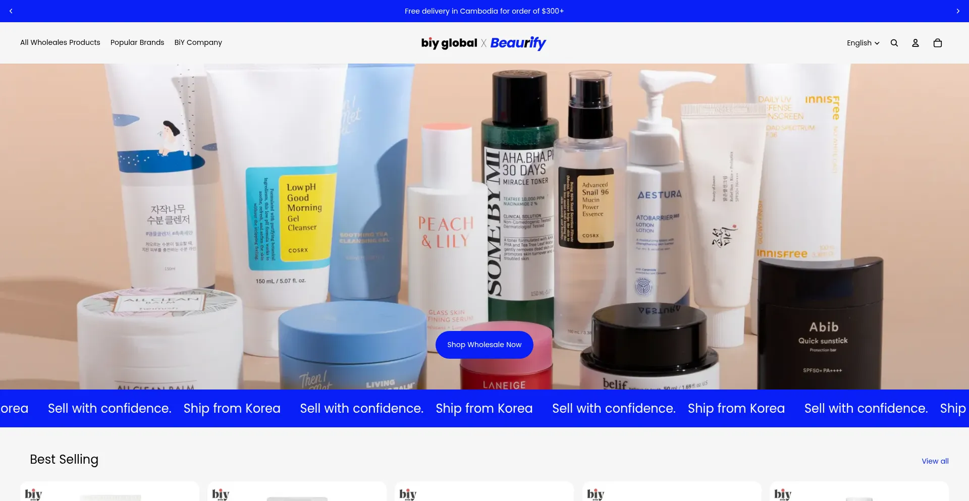 Website screenshot of Beaurify.com