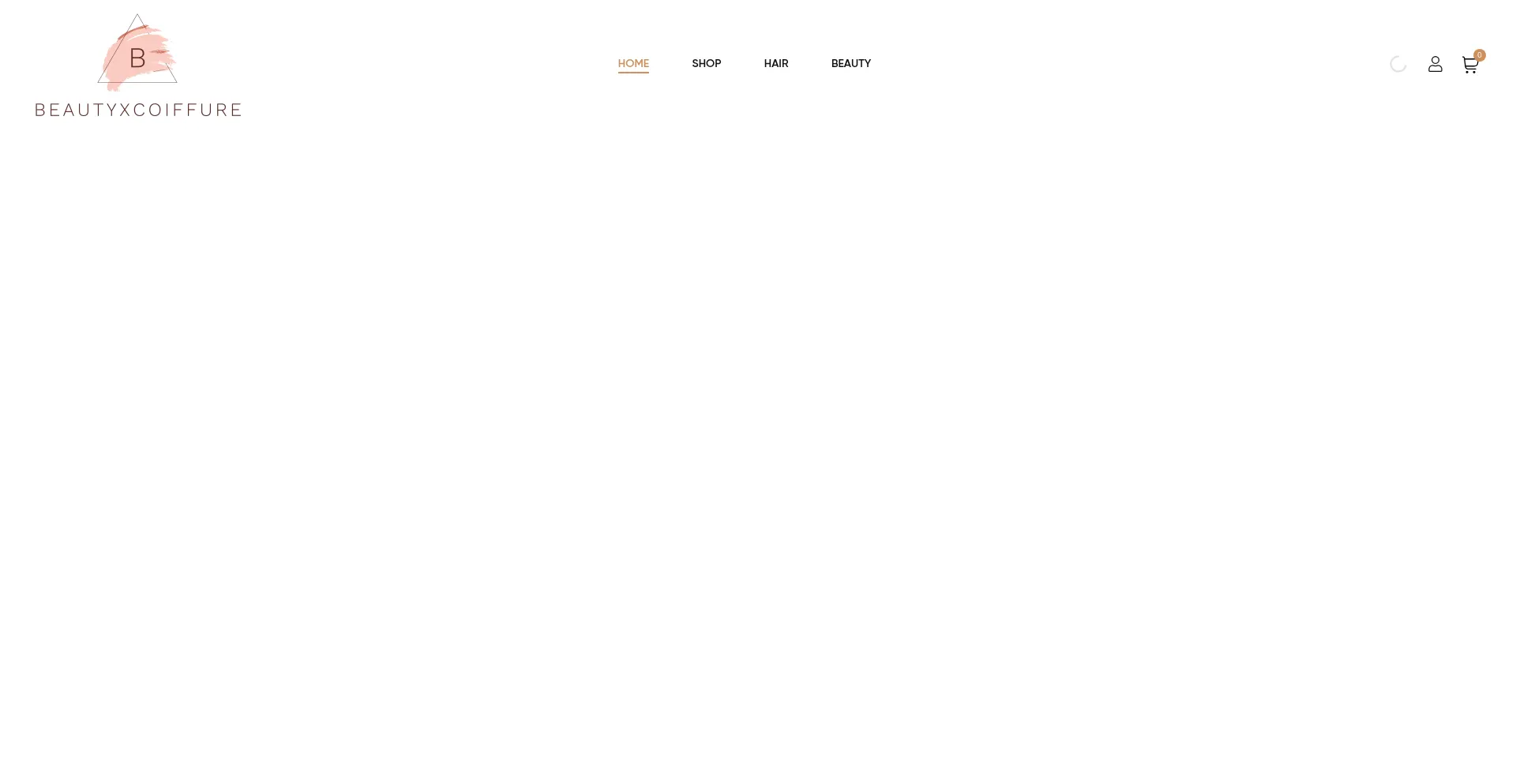 Website screenshot of Beautyxcoiffure.com