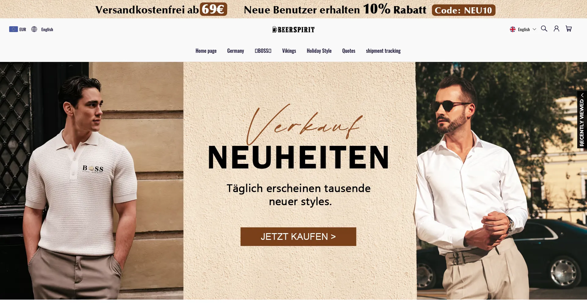 Website screenshot of Beerspirit.de